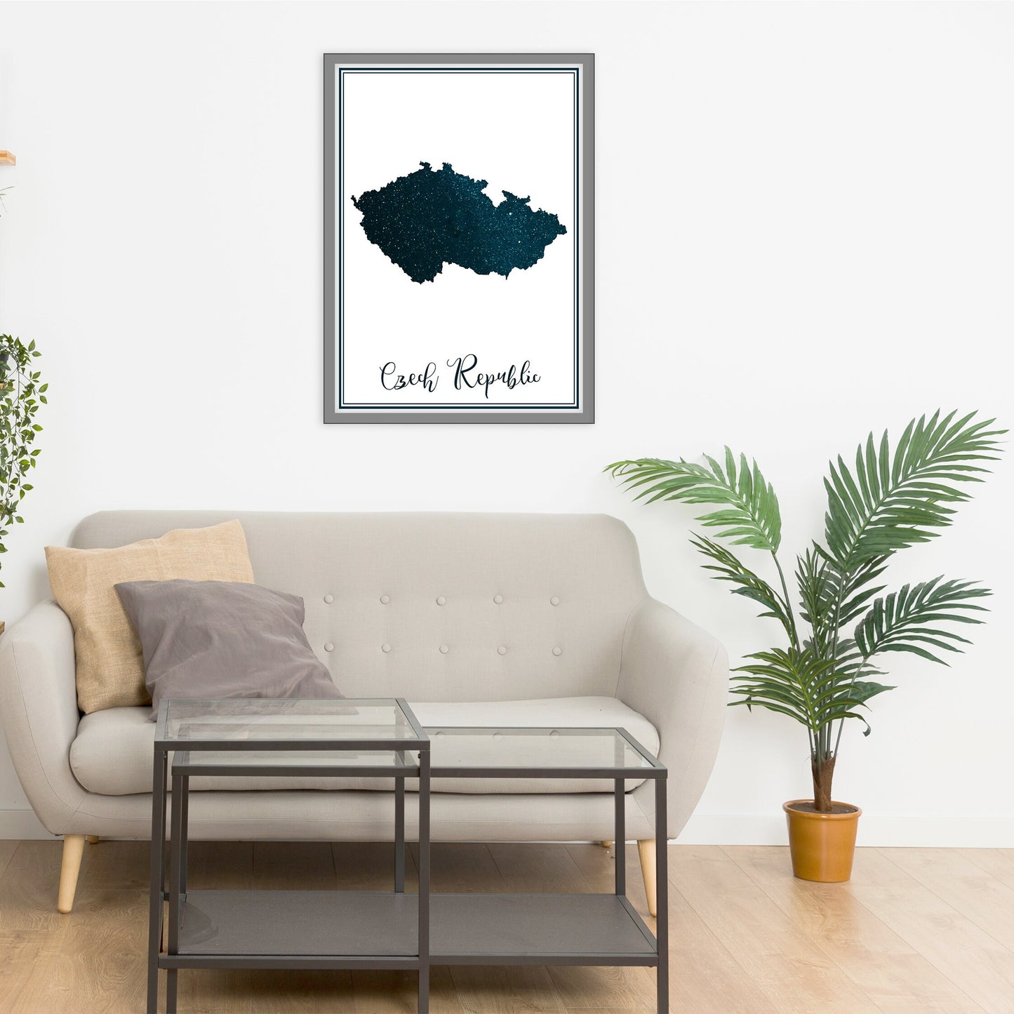 CZECH REPUBLIC map - Czech Republic stars map - Travel poster - Home Decor - Wall decor - Office map - Czech Republic gift - GeoGIS studio