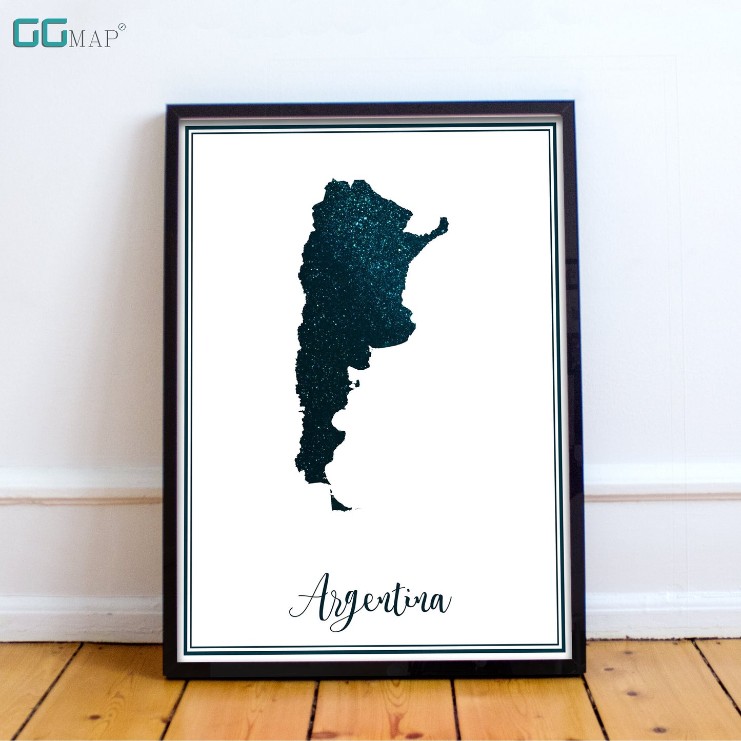 a black and white picture of a map of argentina