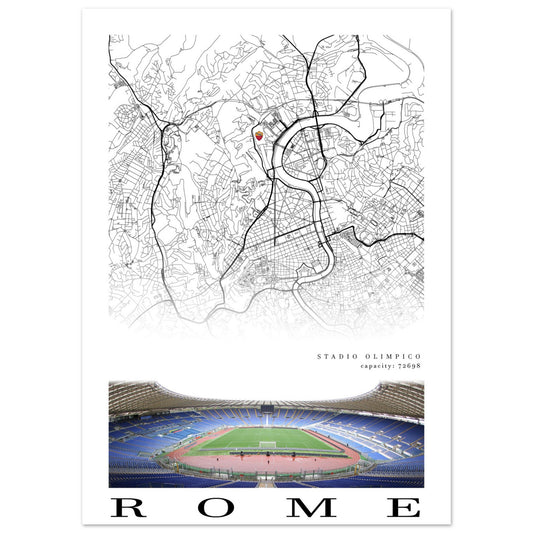 Map of Rome - Stadio Olimpico