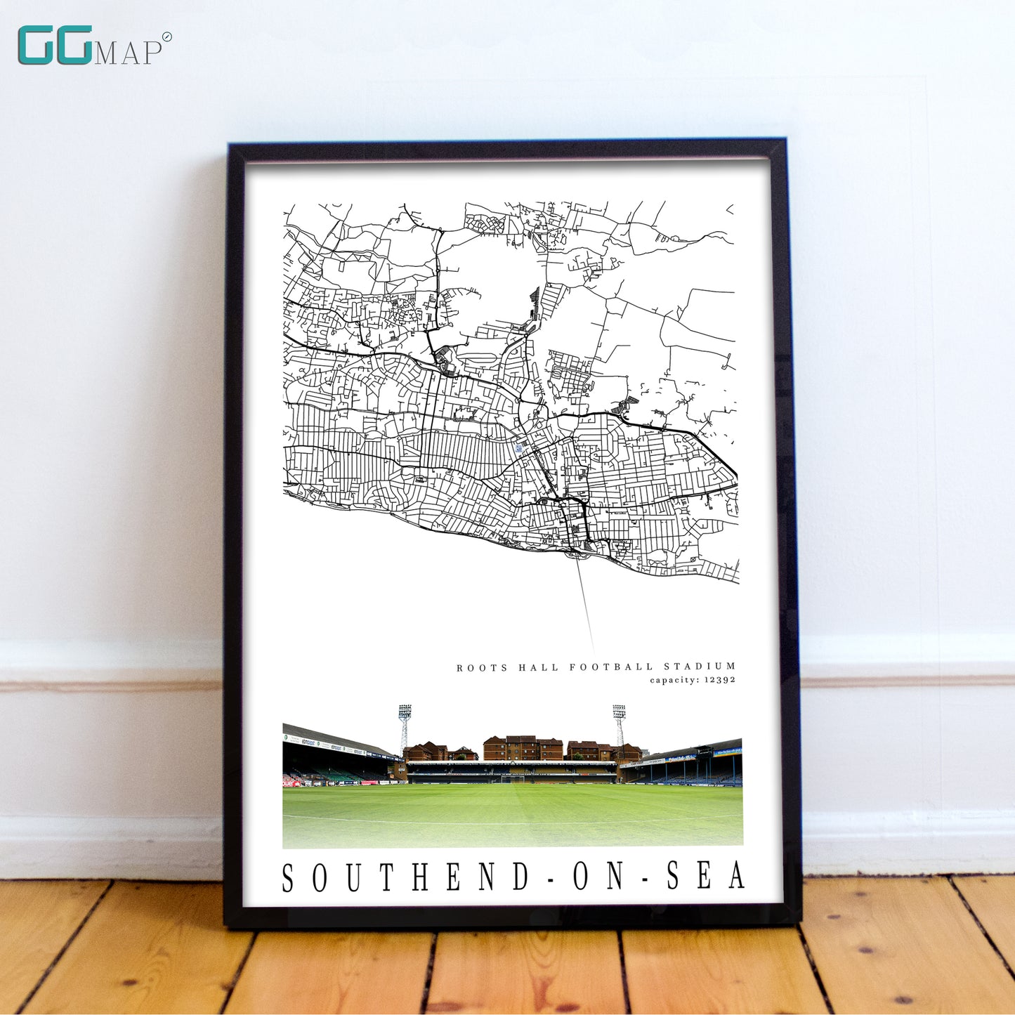 Map of Southend - Southend United Stadium