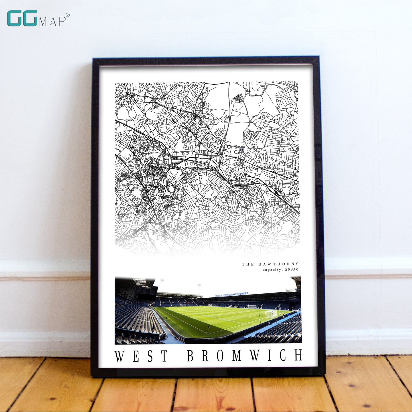 Map of West Bromwich- Wba The Hawthorns