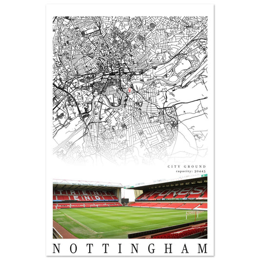 Map of Nottingham - City Ground