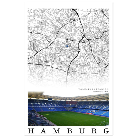 Map of Hamburg - Volksparkstadion