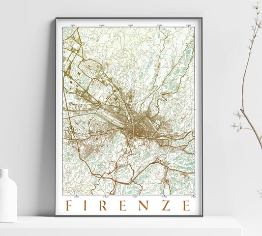 a map of the city of firenzoe