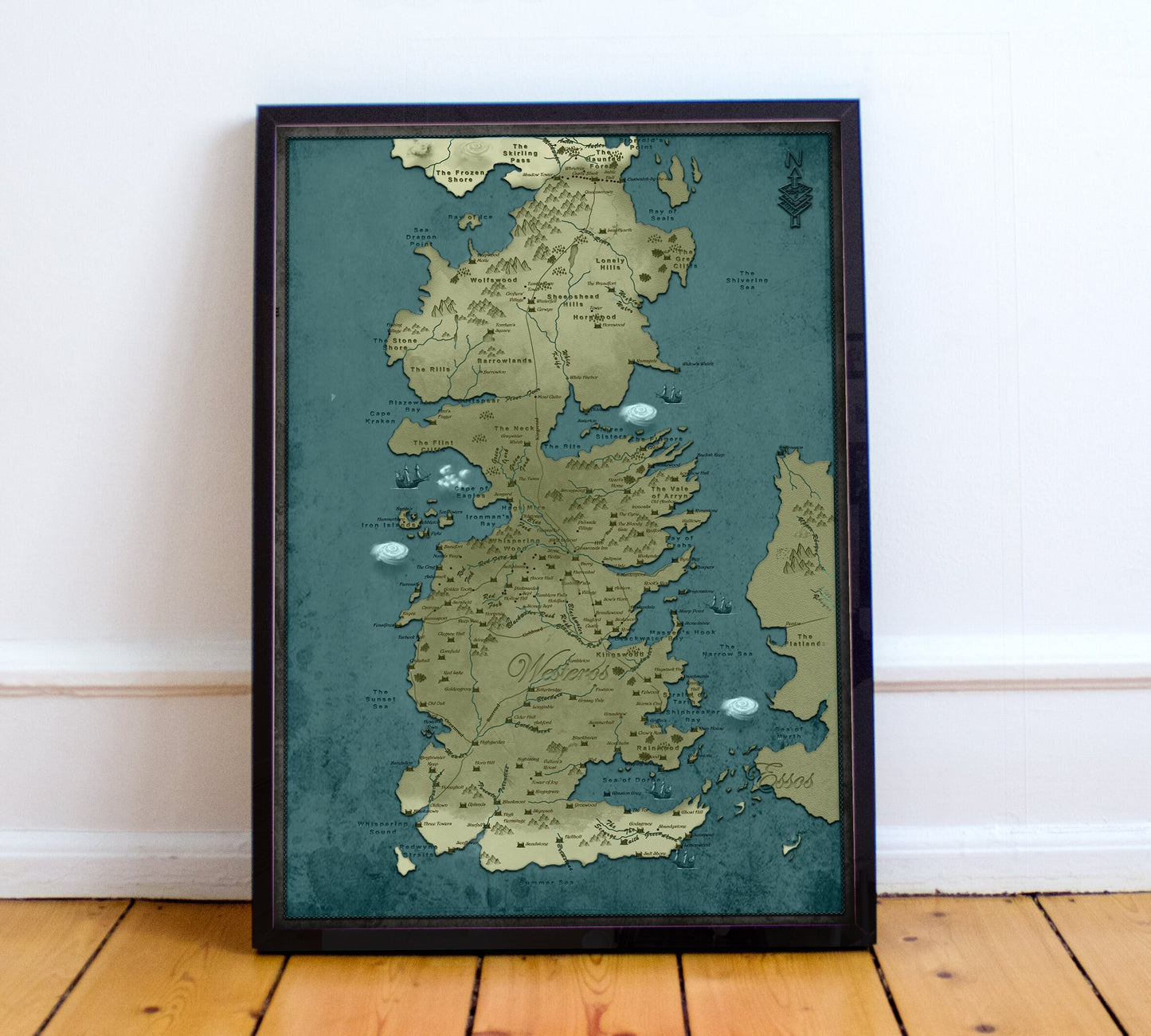 Game Of Thrones, Westeros Map, Winter is Here, Christmas Gifts, Gift Ideas, Game Of Thrones Map - Game Of Thrones poster -