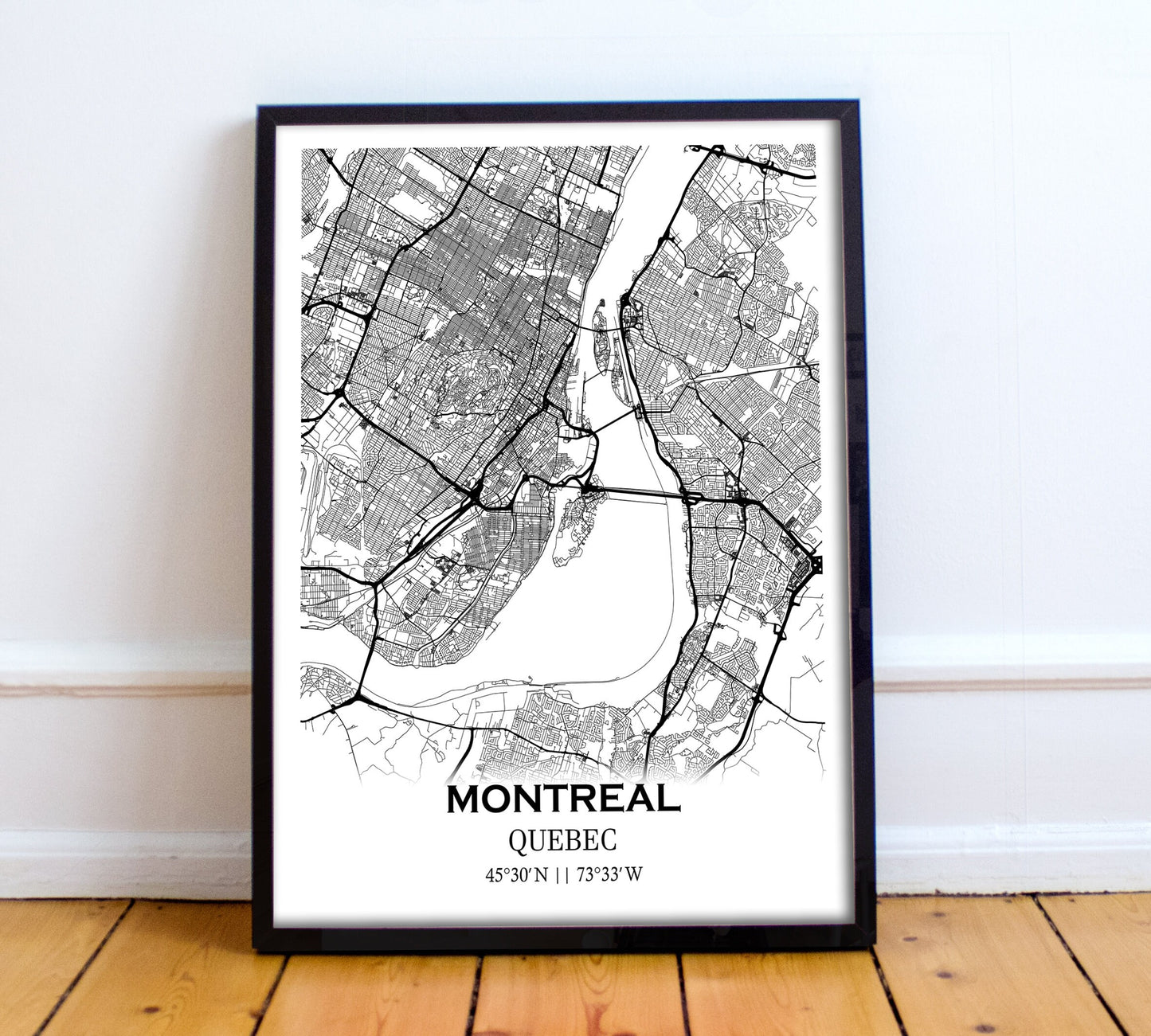 City map of Montreal - Home Decor - Wall decor - Office map - Travel map - Print map - Poster city map - MONTREAL map - map art - Canada