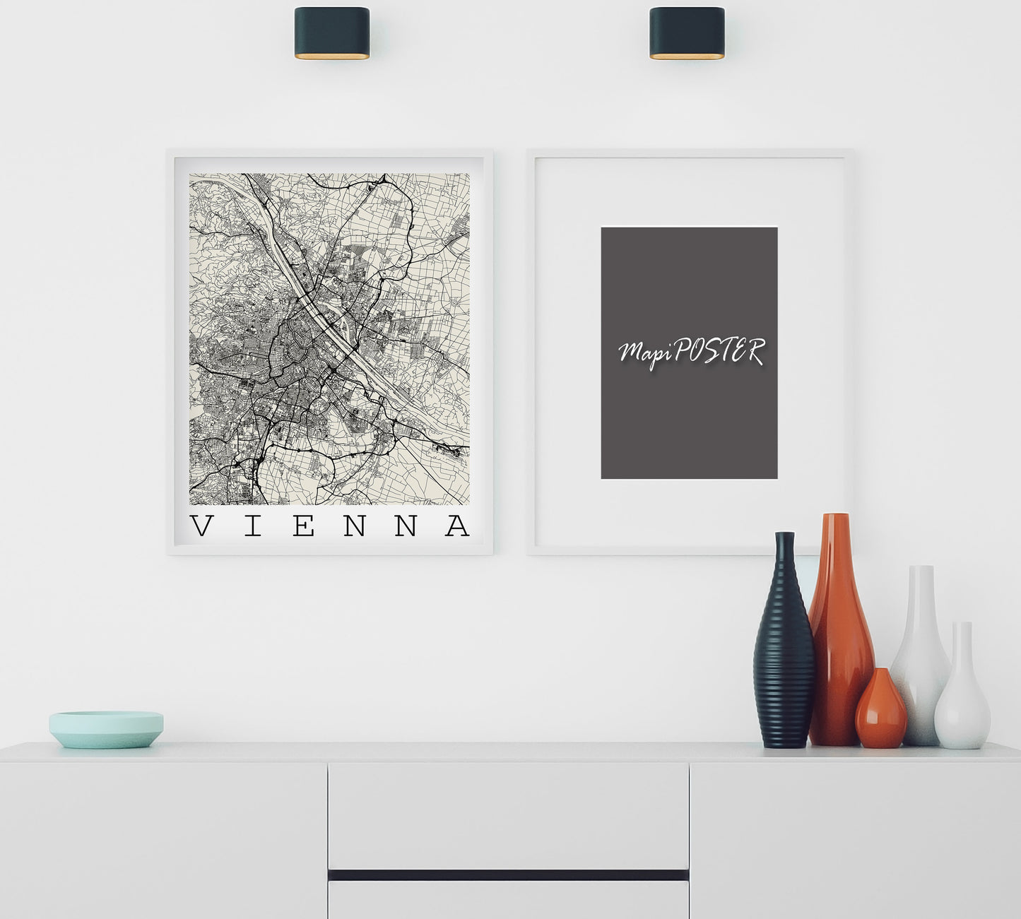 Map of VIENNA, Austria - Vienna Home Decor - Vienna Wall decor - Vienna Office map - Vienna Travel map - Vienna gold map - Vienna poster