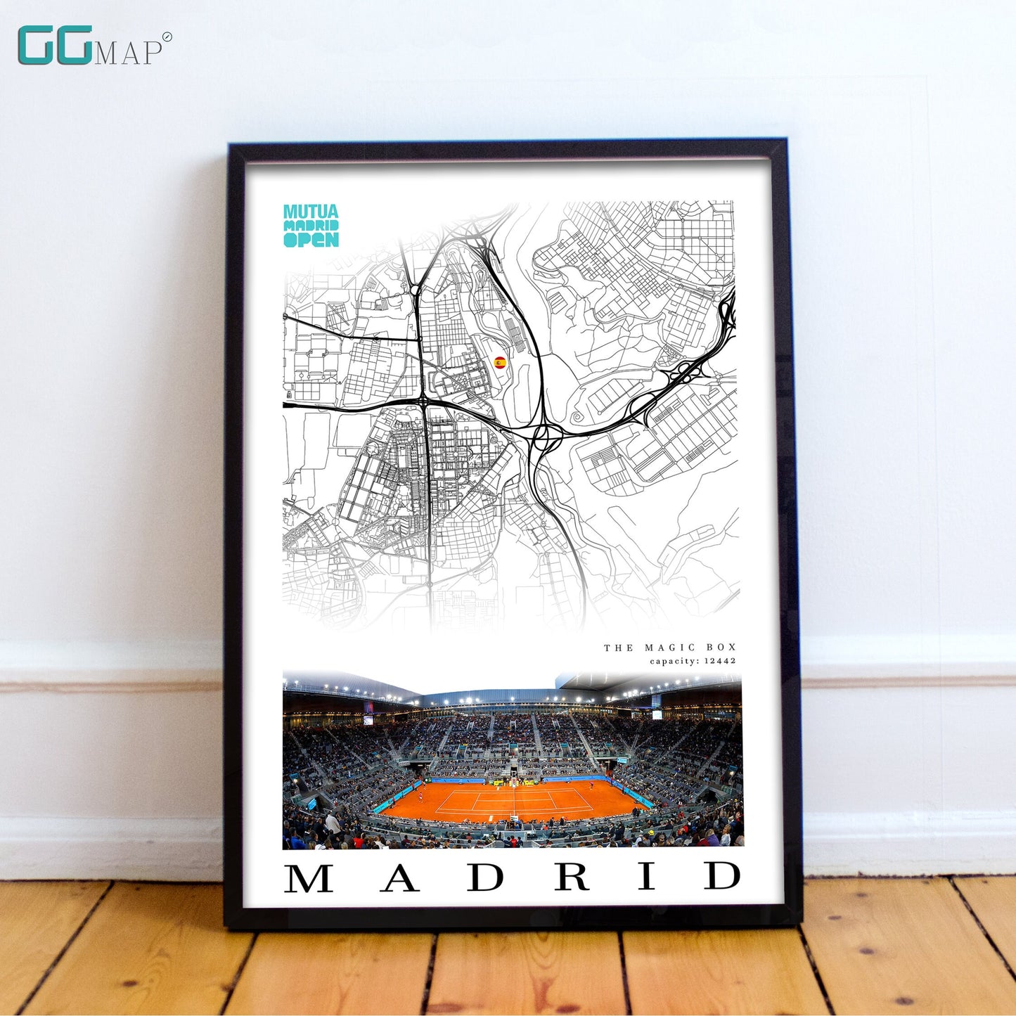 City map of MADRID - The Magic Box - The Magic Box wall decor - The Magic Box poster - The Magic Box gift - Print map