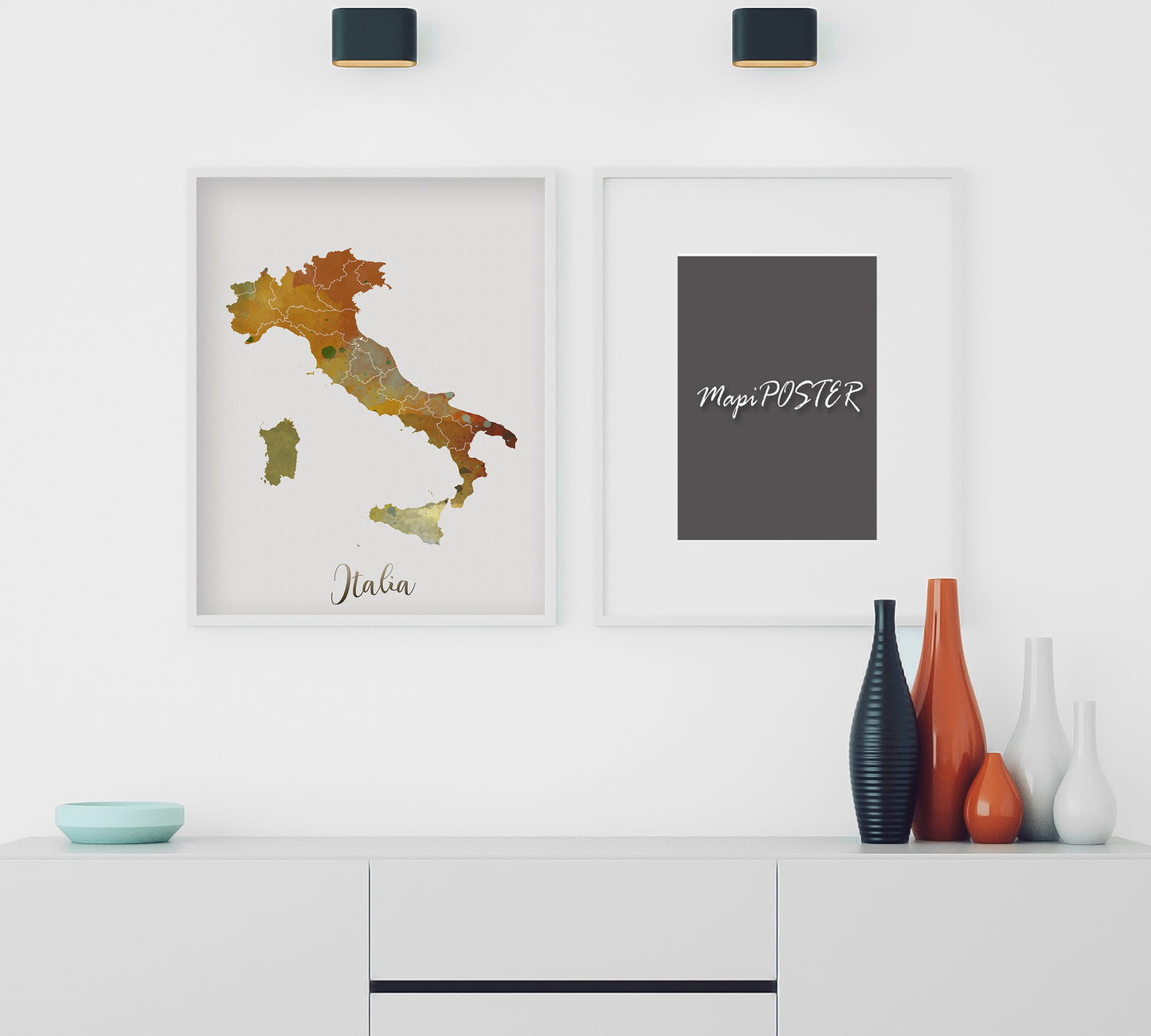 ITALY painting - Italy watercolor map - Italy Wall art - Italy map poster - Italy watercolor print - Italy map poster - GeoGIS studio