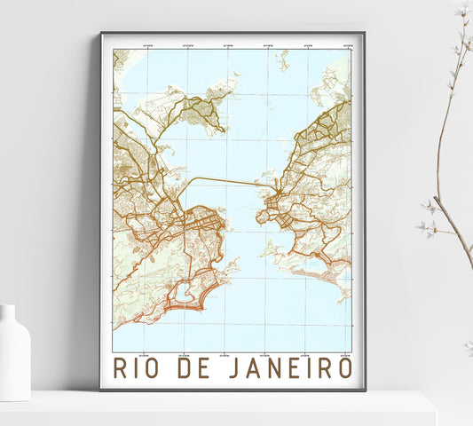 a picture of a map of rio de janero