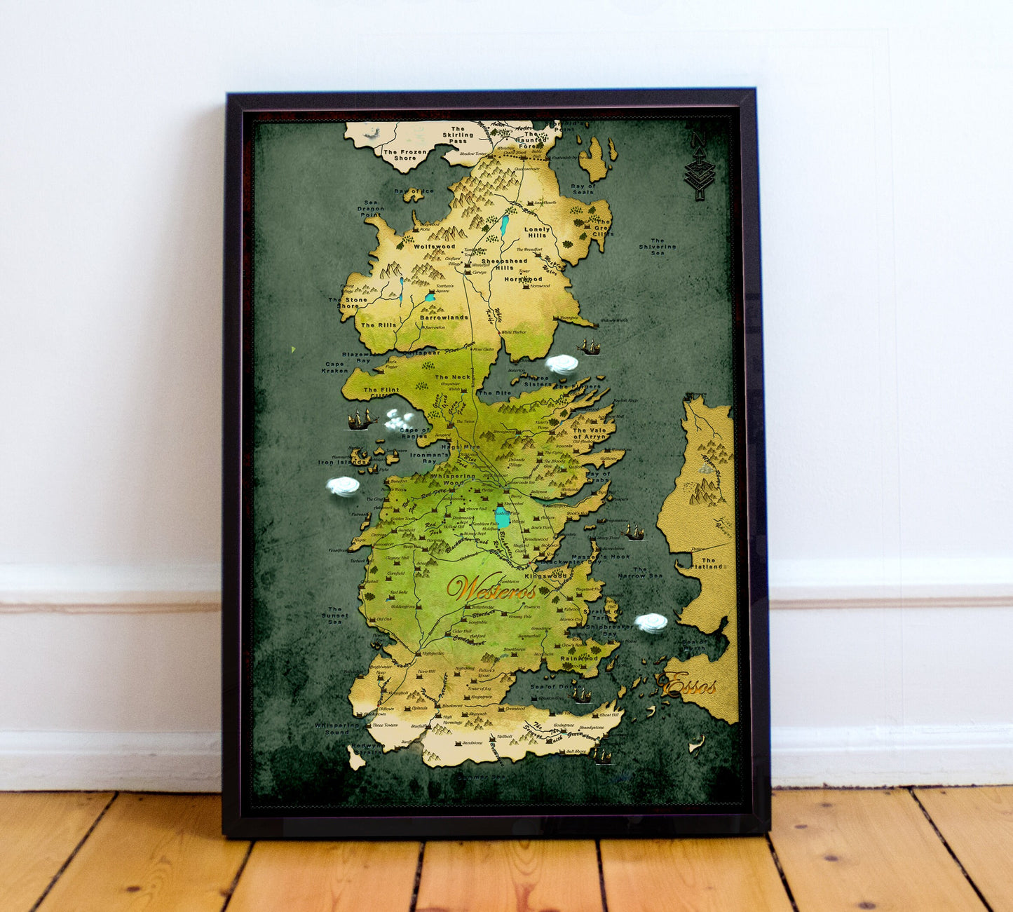 Game Of Thrones, Westeros Map, Winter is Here, Christmas Gifts, Gift Ideas, Game Of Thrones Map - Game Of Thrones poster -