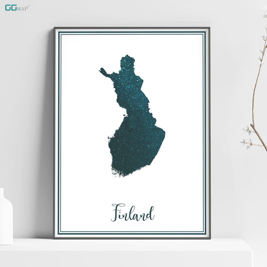 a picture of a map of finland