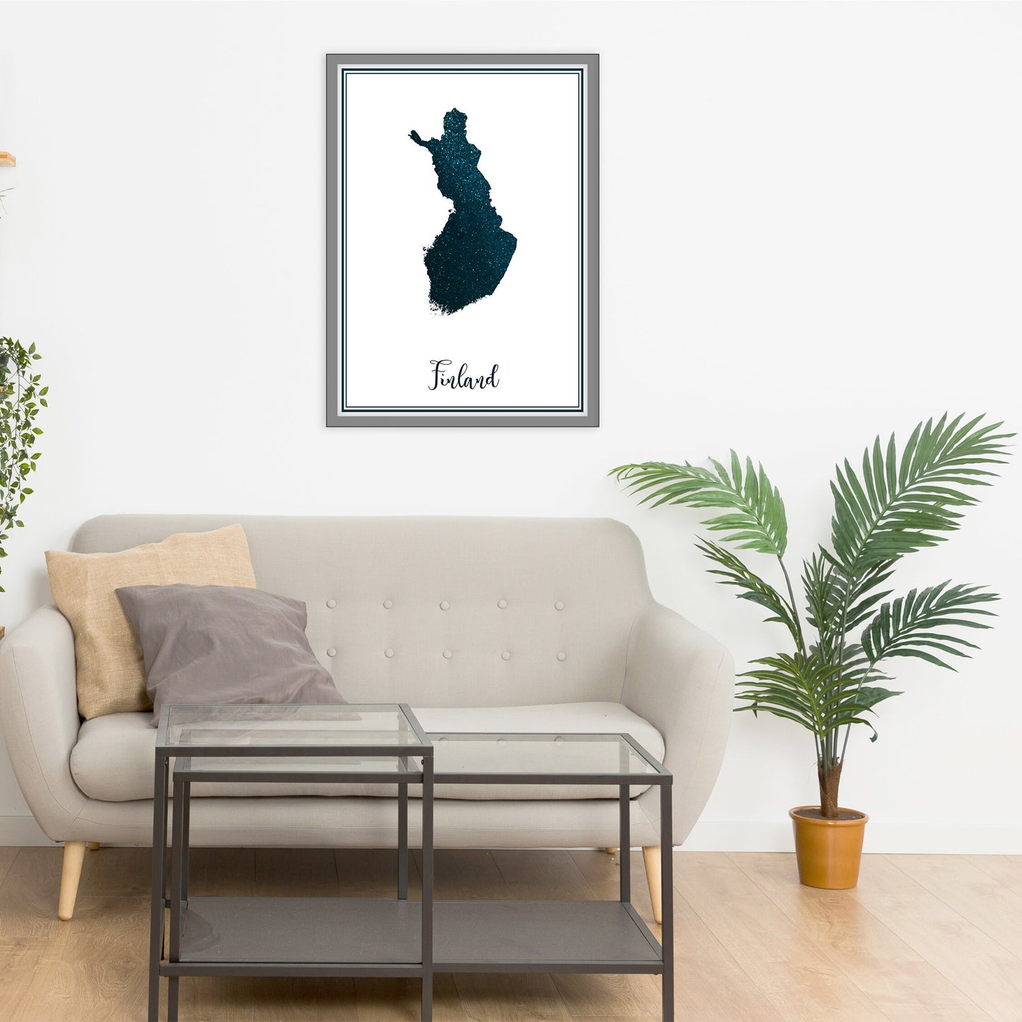 FINLAND map - Finland stars map - Travel poster - Home Decor - Wall decor - Office map - Finland gift - GeoGIS studio