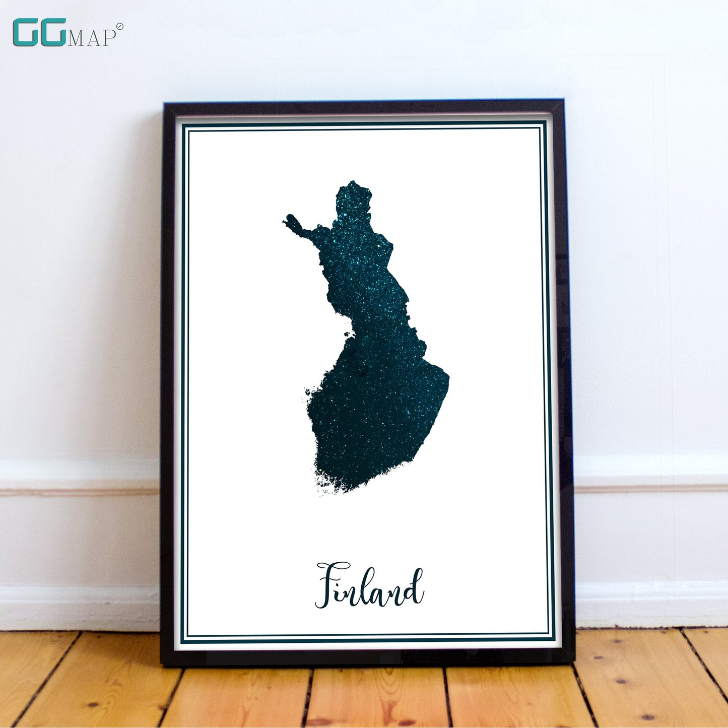 FINLAND map - Finland stars map - Travel poster - Home Decor - Wall decor - Office map - Finland gift - GeoGIS studio