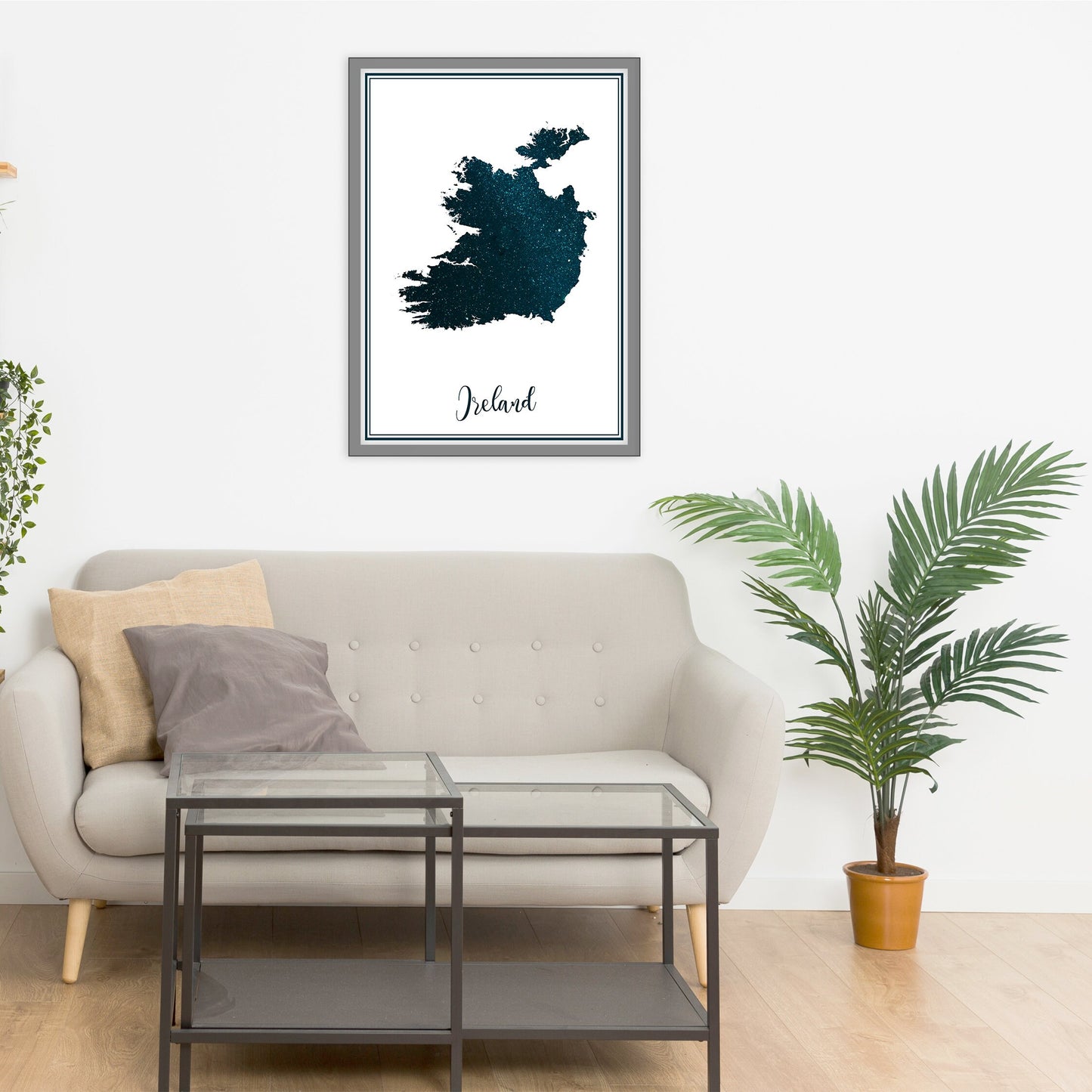 IRELAND map -Ireland stars map - Travel poster - Home Decor - Wall decor - Office map - Ireland gift