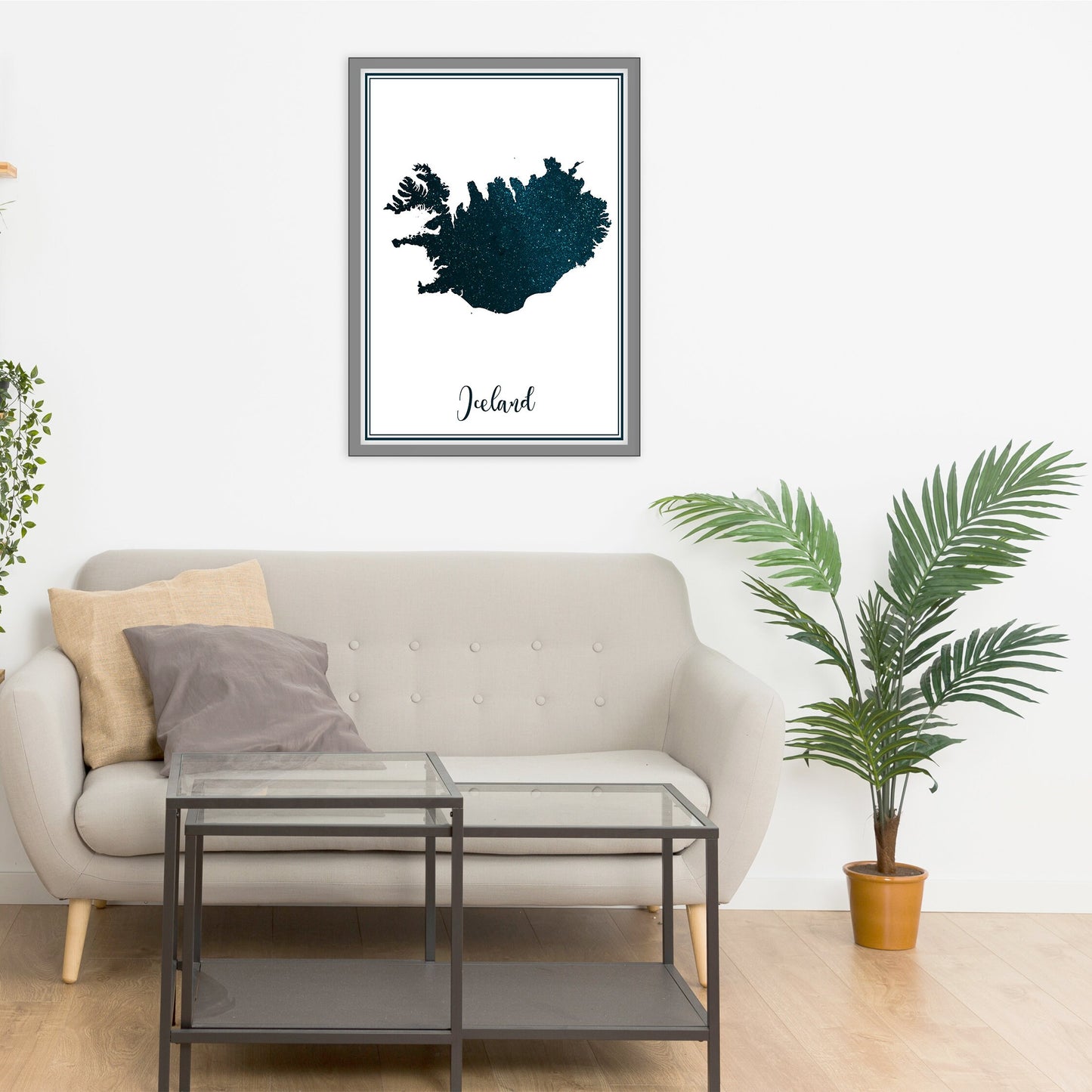 ICELAND map - Iceland stars map - Travel poster - Home Decor - Wall decor - Office map - Iceland gift - GeoGIS studio