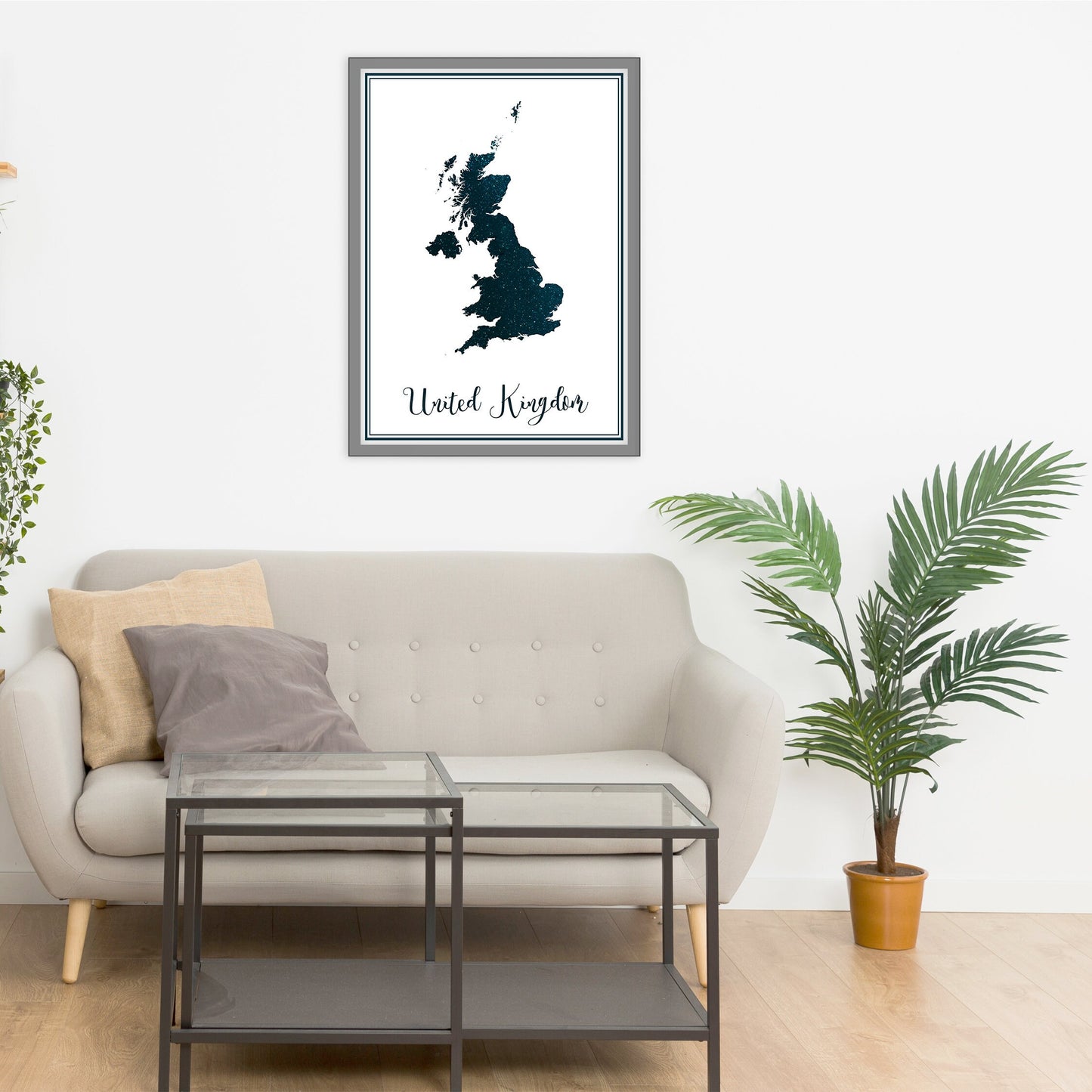 UNITED KINGDOM map - United Kingdom stars map - Travel poster - Home Decor - Wall decor - Office map - United Kingdom gift - GeoGIS studio