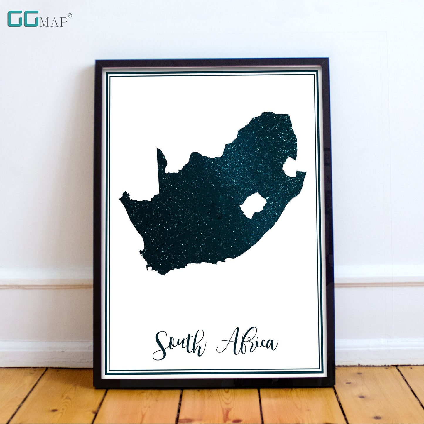 SOUTH AFRICA map - South Africa stars map - Travel poster - Home Decor - Wall decor - Office map - South Africa gift - GeoGIS studio