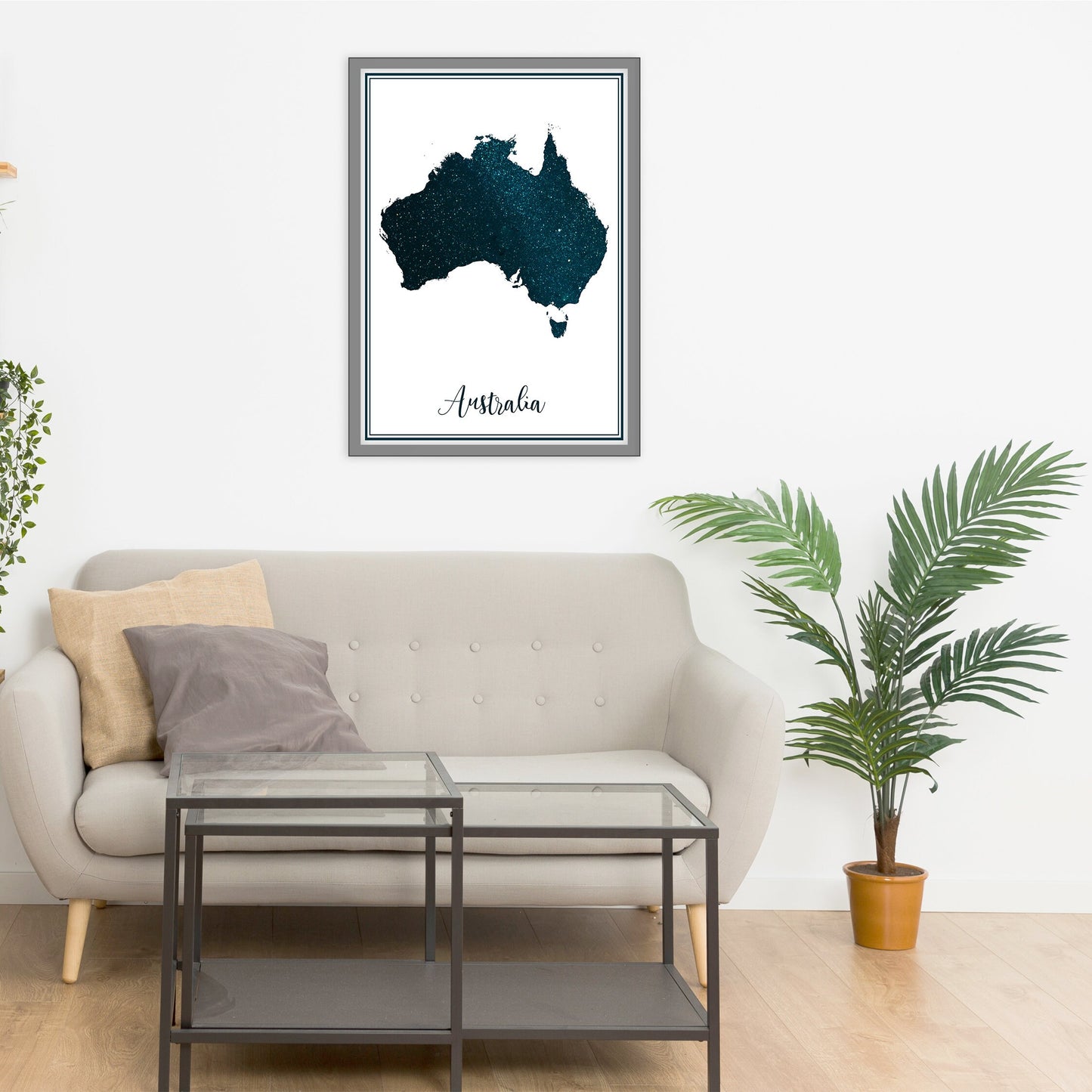 AUSTRALIA map - Australia stars map - Travel poster - Home Decor - Wall decor - Office map - Australia gift - GeoGIS studio