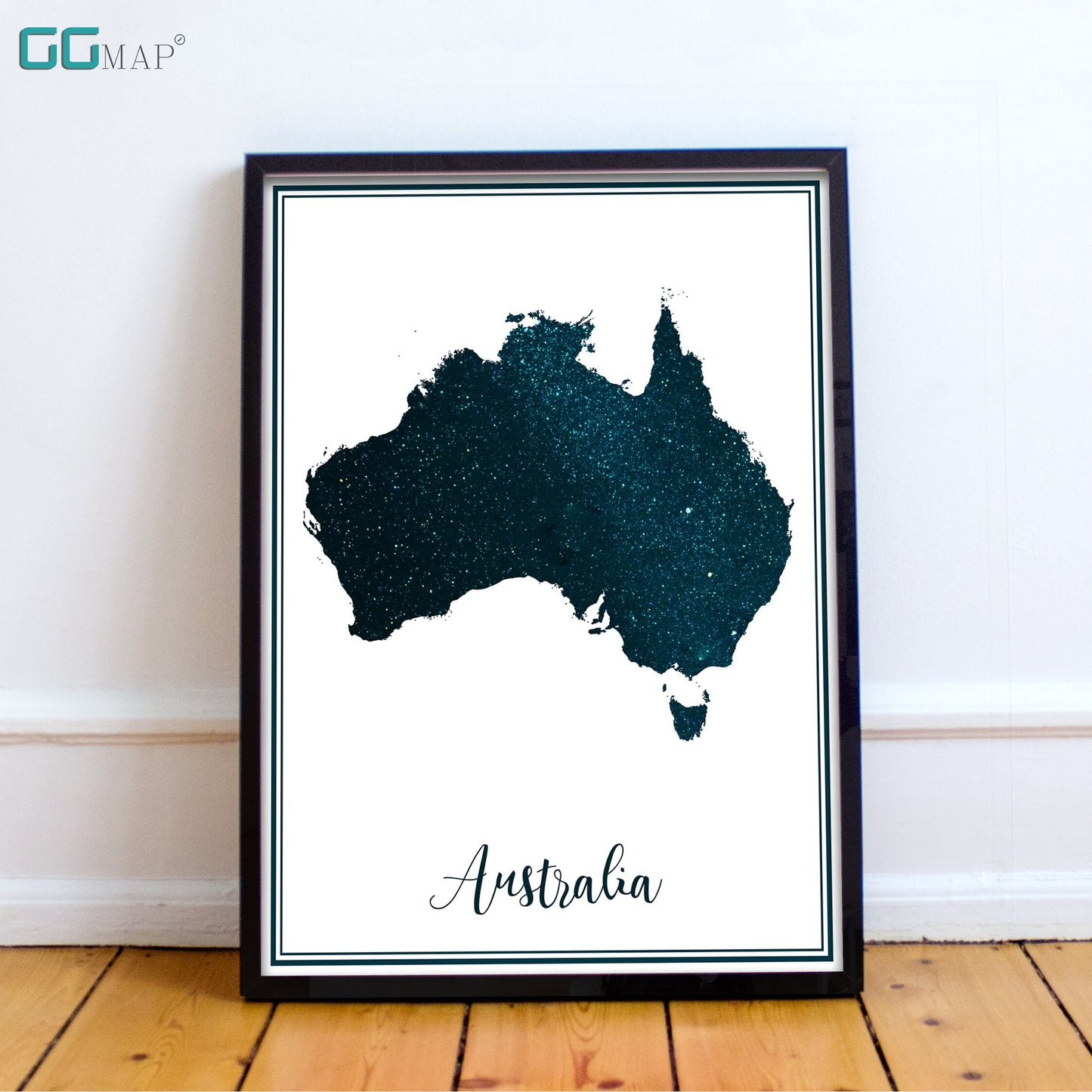 AUSTRALIA map - Australia stars map - Travel poster - Home Decor - Wall decor - Office map - Australia gift - GeoGIS studio