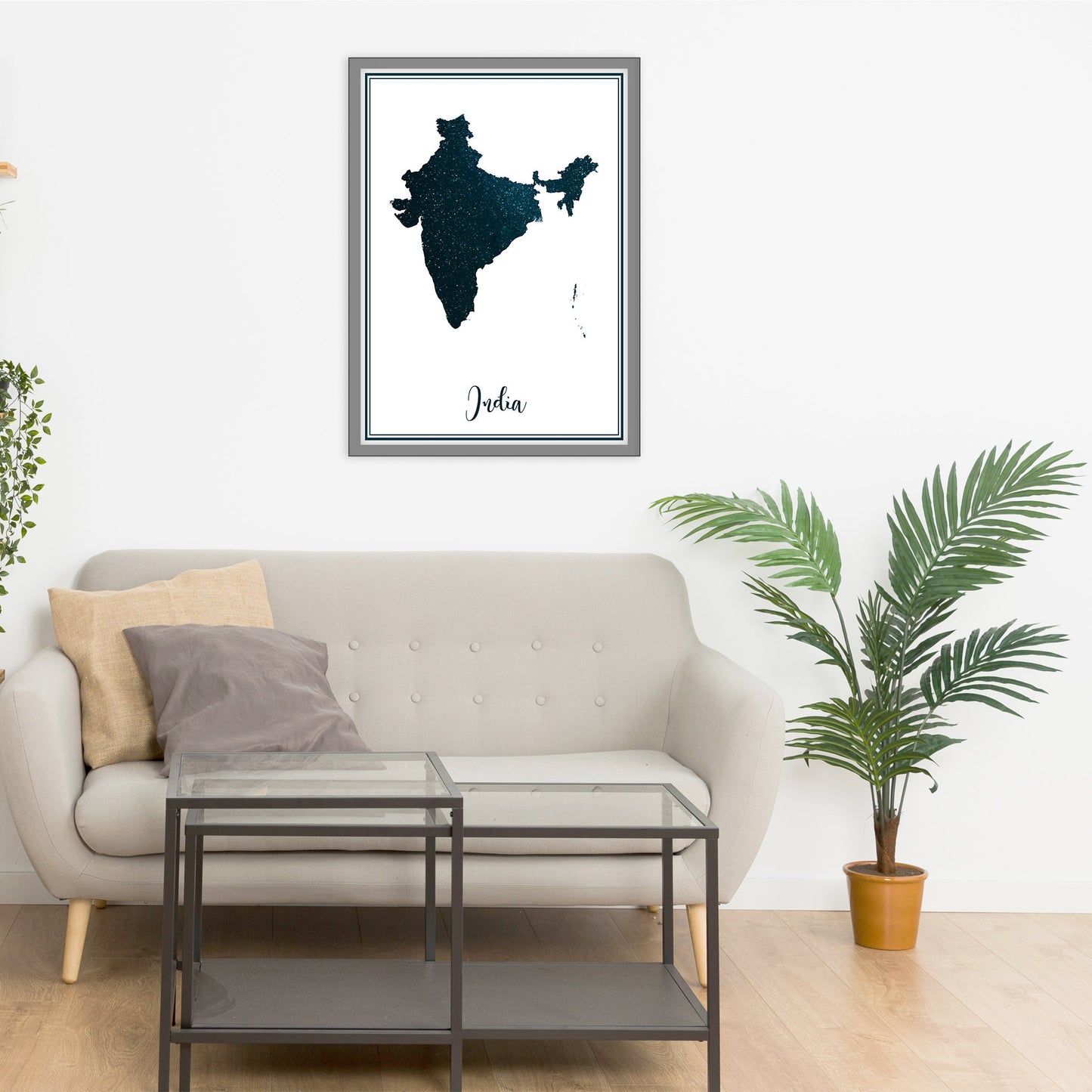 INDIA map - India stars map - Travel poster - Home Decor - Wall decor - Office map - India gift - GeoGIS studio