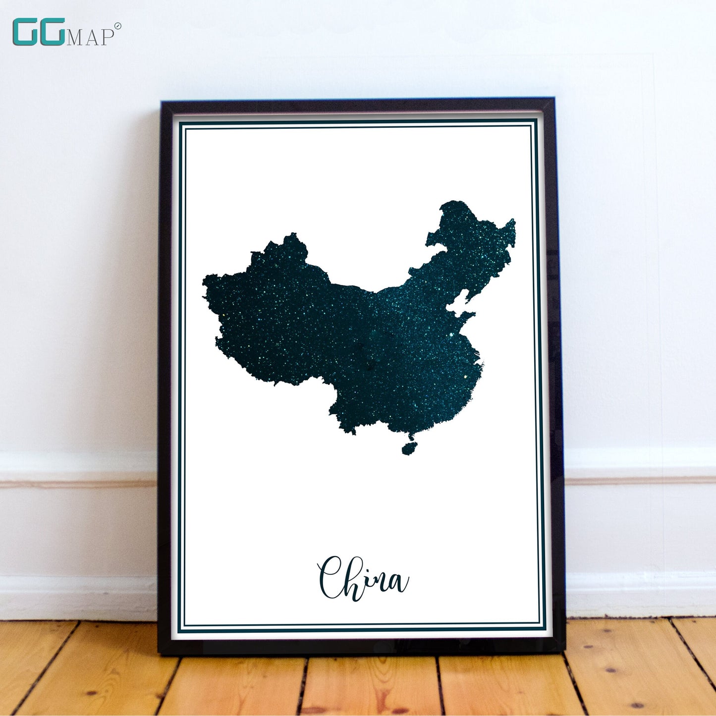 CHINA map - China stars map - Travel poster - Home Decor - Wall decor - Office map - China gift - GeoGIS studio