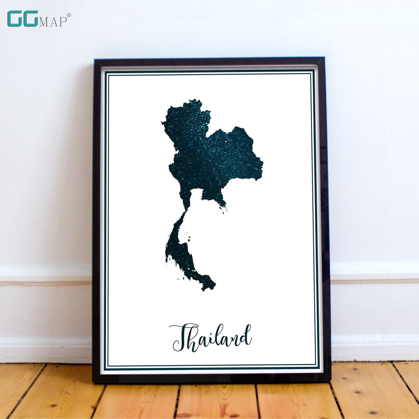 THAILAND map - Thailand stars map - Travel poster - Home Decor - Wall decor - Office map - Thailand gift - GeoGIS studio