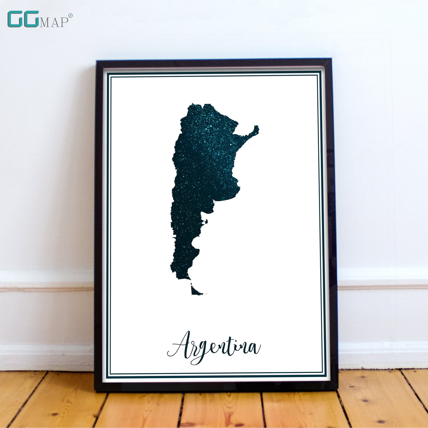 ARGENTINA map - Argentina stars map - Argentina Travel poster - Home Decor - Wall decor - Office map - Argentina gift - GeoGIS studio