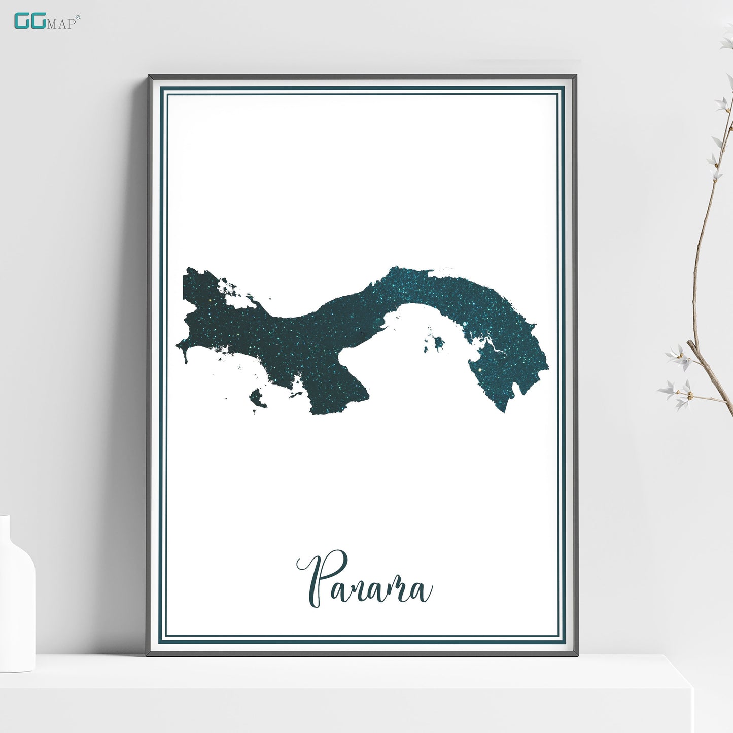 a poster with the name and map of the state of panama