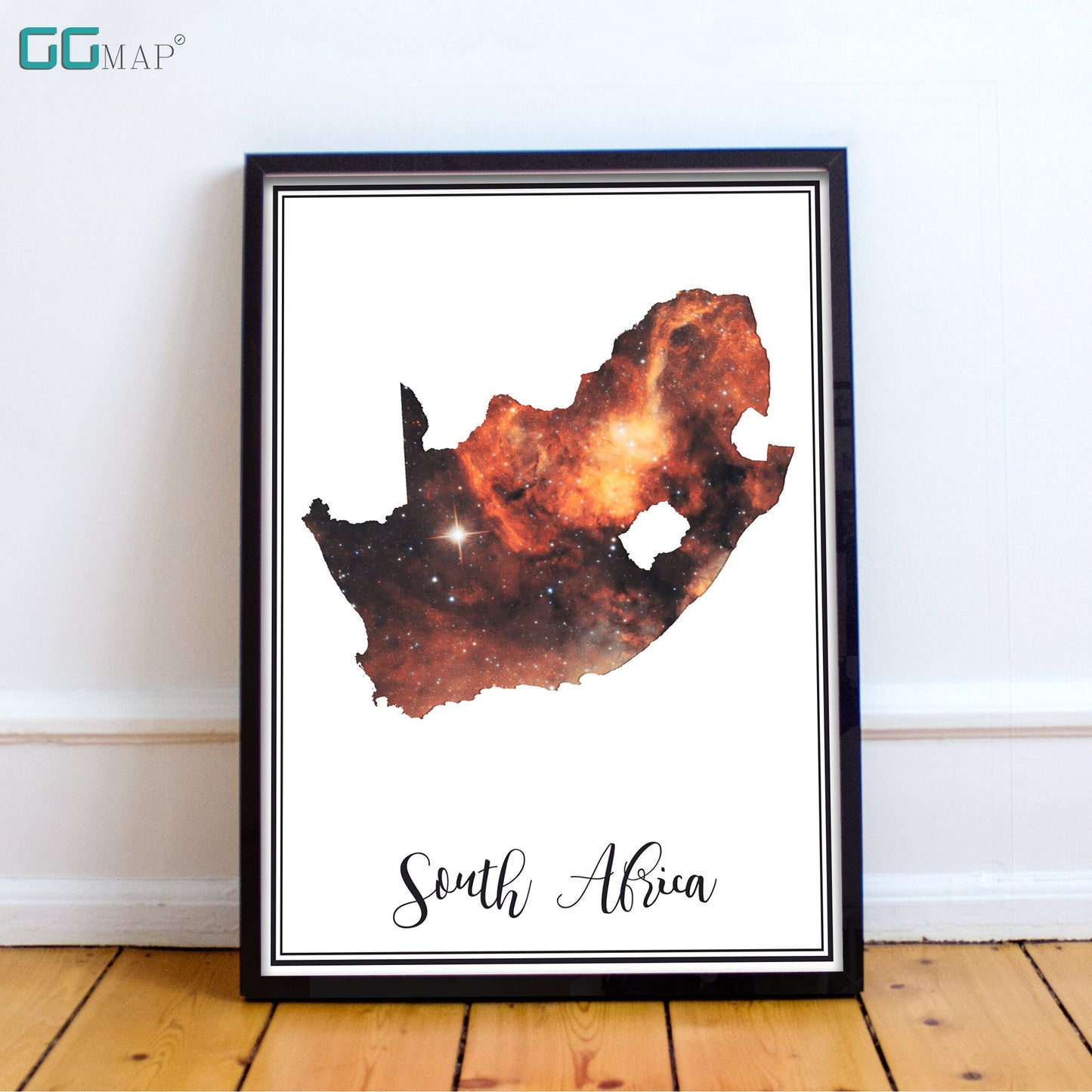 SOUTH AFRICA map - South Africa Omega nebula map - Travel poster - Home Decor - Wall decor - Office map - GGmap - South Africa poster