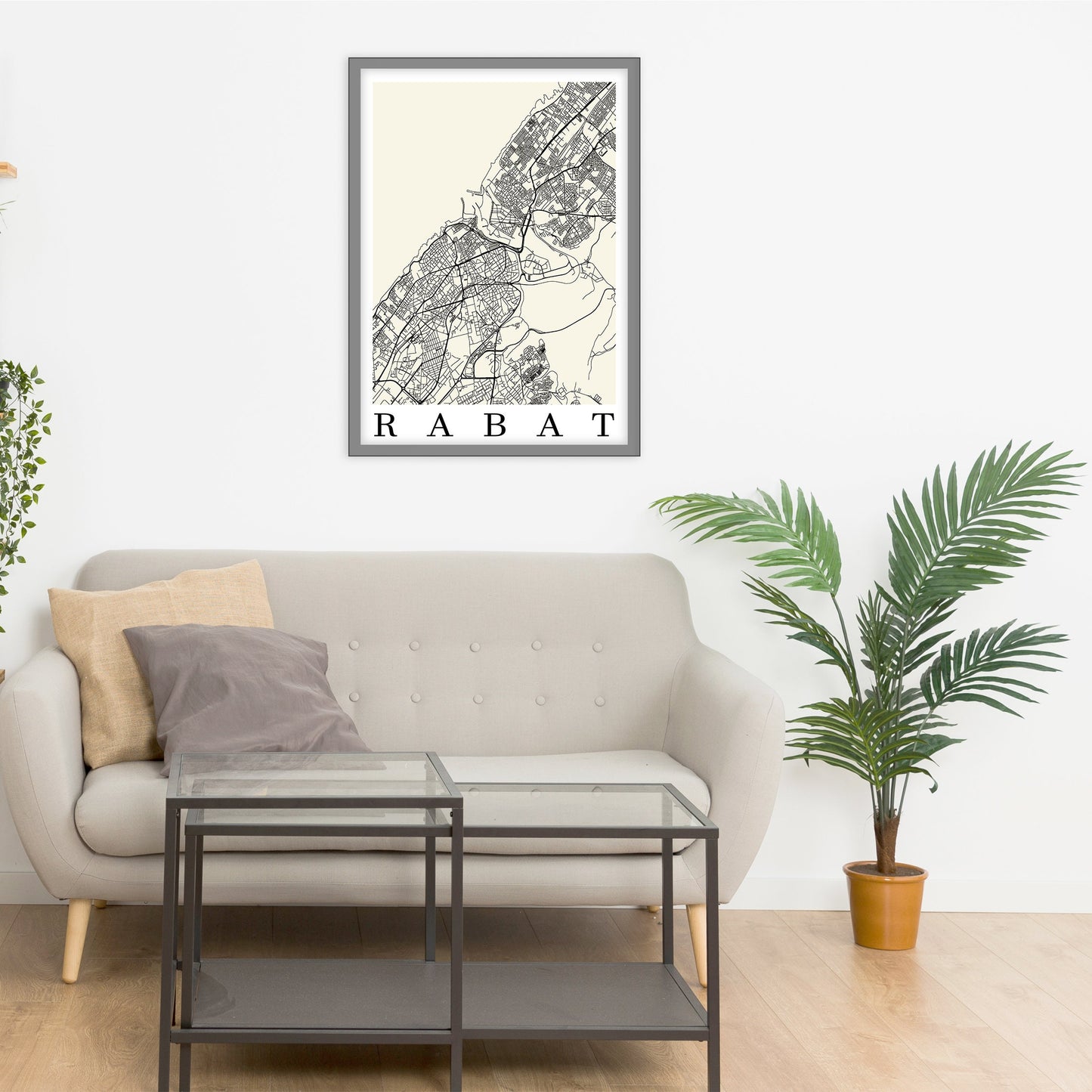 City map of RABAT - Home Decor - Wall decor - Office map - Travel map - Print map - Poster city map - Rabat map - GeoGIS Studio