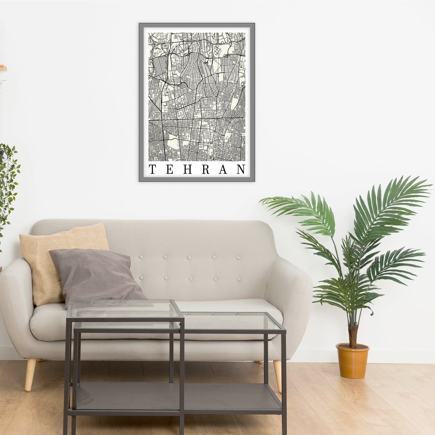 City map of TEHRAN - Home Decor - Wall decor - Office map - Travel map - Print map - Poster city map - Tehran map - GeoGIS Studio