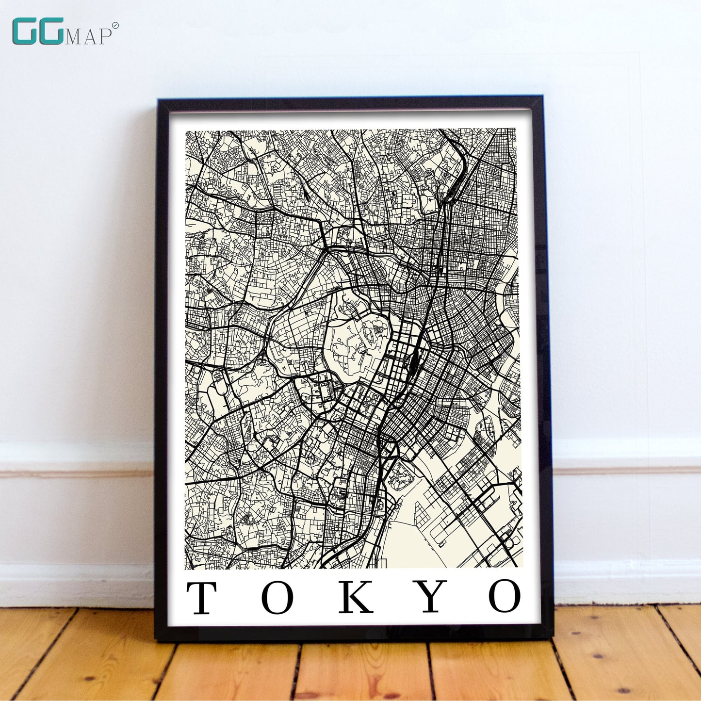 City map of TOKYO - Home Decor - Wall decor - Office map - Travel map - Print map - Poster city map - Tokyo map - GeoGIS Studio