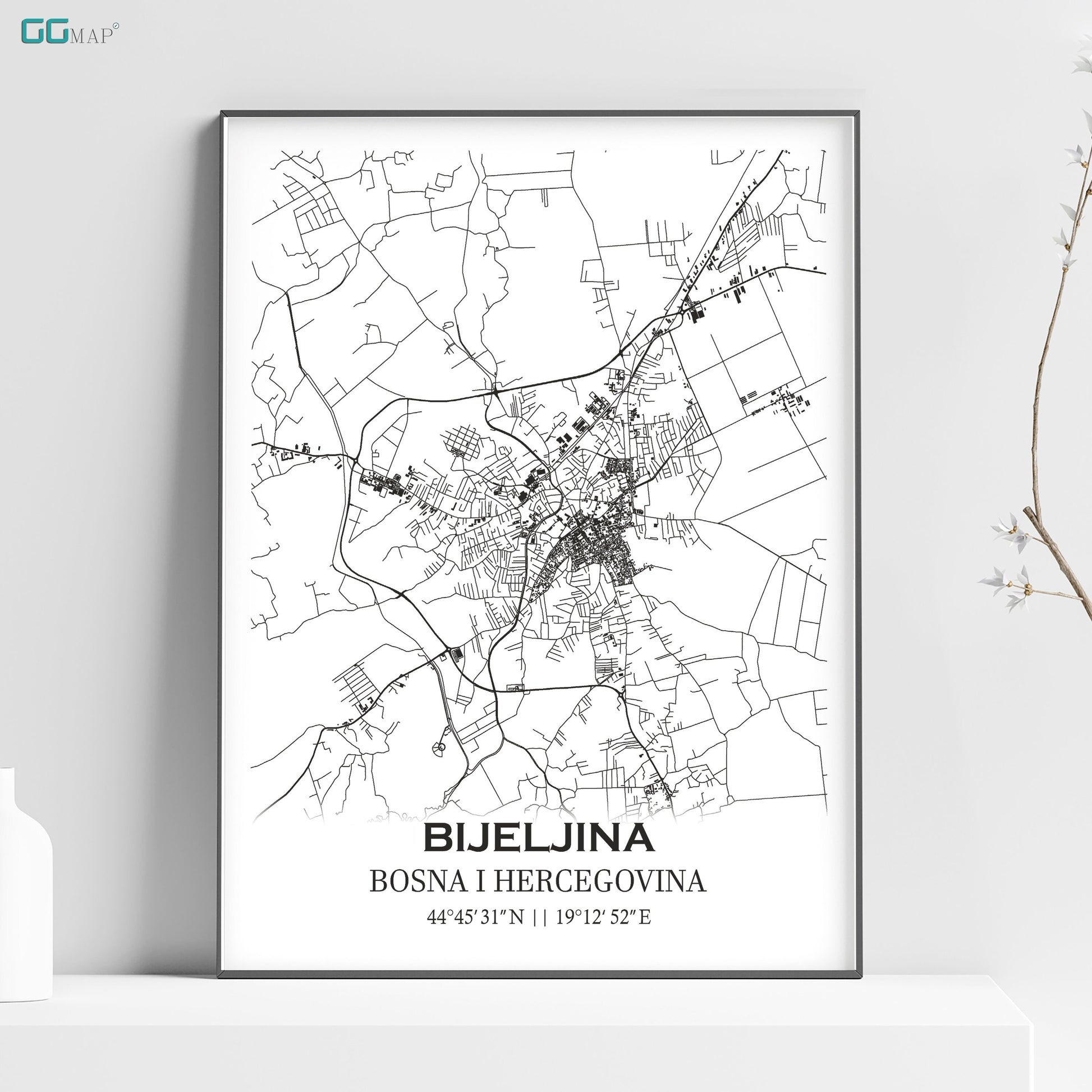 a black and white map of bologna, italy