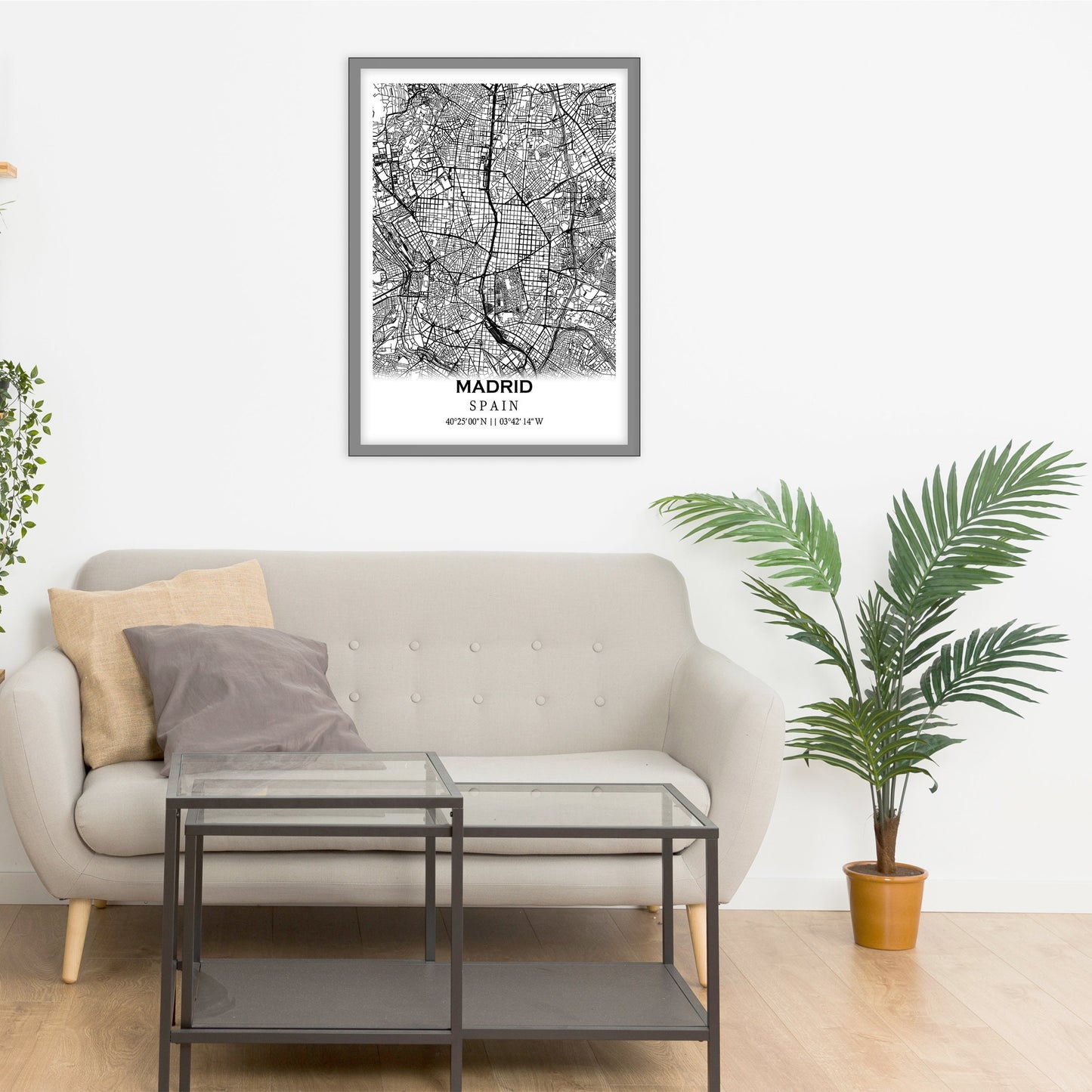 City map of MADRID - Home Decor - Wall decor - Office map - Travel map - Print map - Poster city map - Madrid map - GeoGIS Studio - Spain