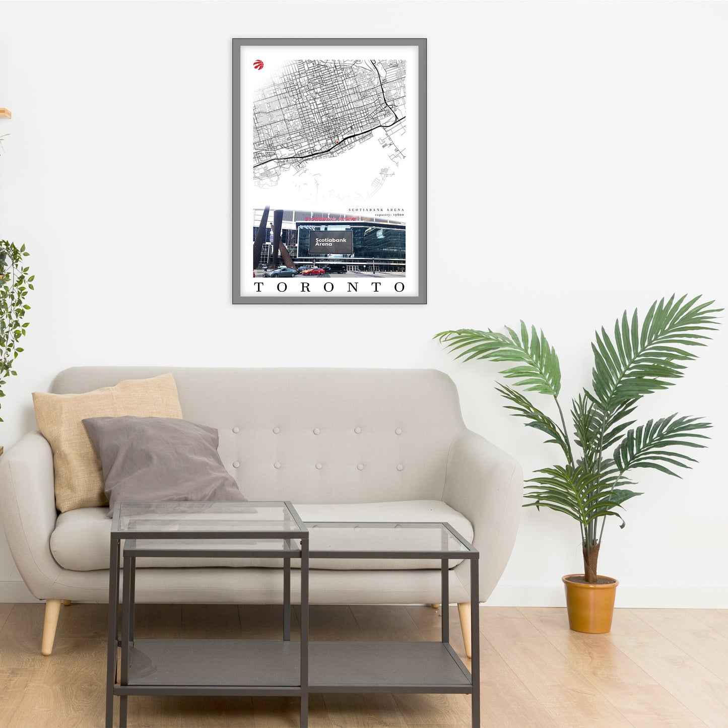 City map of TORONTO - Air Canada Centre - Home Decor Toronto - Air Canada Centre wall decor - Toronto poster - Toronto gift - Print map