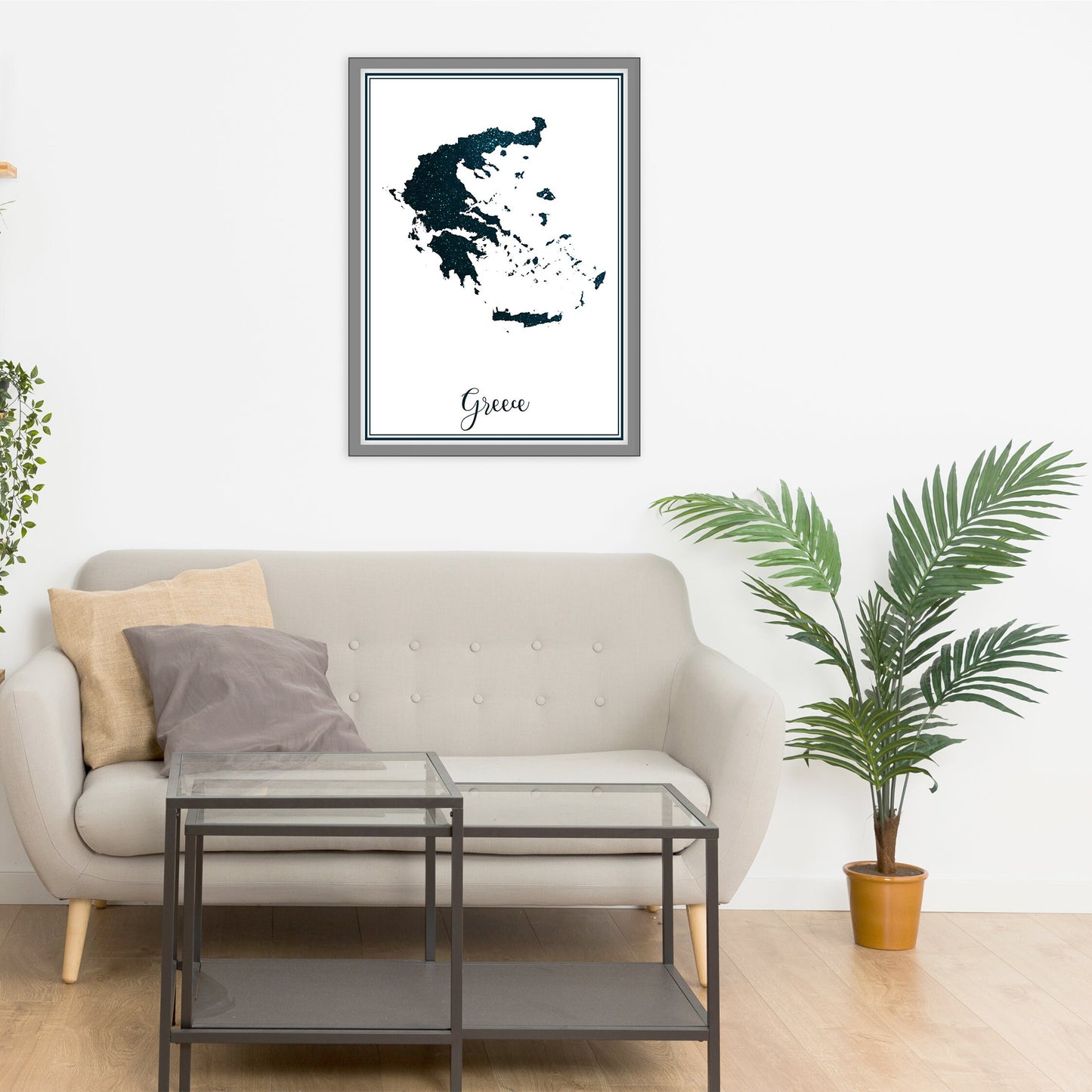 GREECE map - Greece stars map - Travel poster - Home Decor - Wall decor - Office map - Greece gift - GeoGIS studio