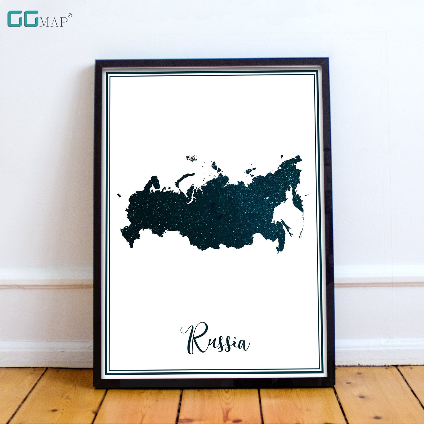 RUSSIA map - Russia stars map - Travel poster - Home Decor - Wall decor - Office map - Russia gift - GeoGIS studio