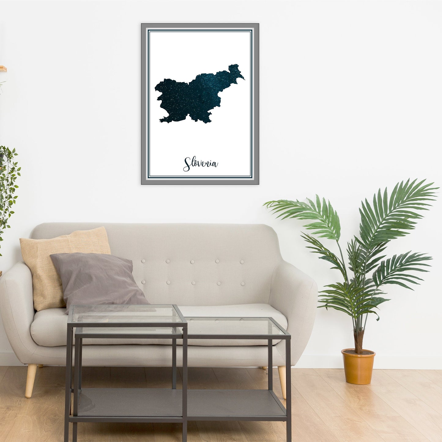 SLOVENIA map - Slovenia stars map - Travel poster - Home Decor - Wall decor - Office map - Slovenia gift - GeoGIS studio