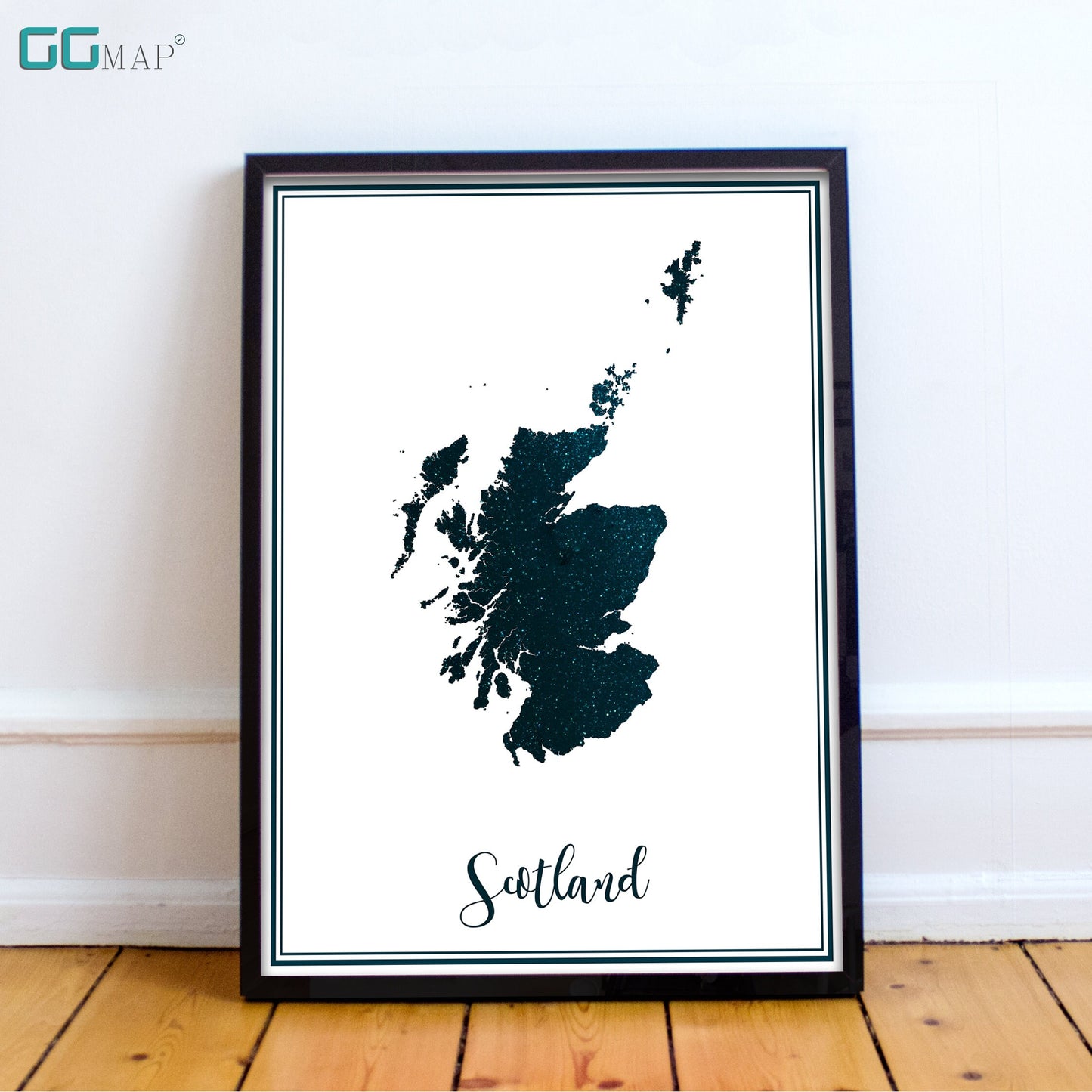 SCOTLAND map - Scotland stars map - Travel poster - Home Decor - Wall decor - Office map - Scotland gift - GeoGIS studio