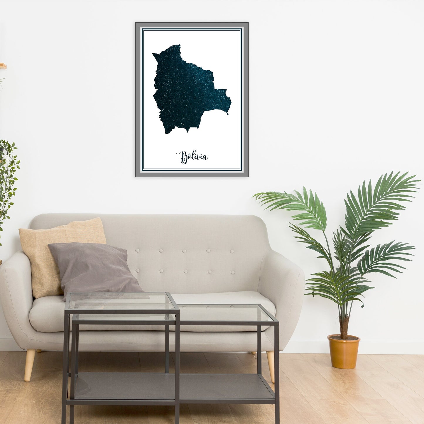 BOLIVIA map - Bolivia stars map - Bolivia Travel poster - Home Decor - Wall decor - Office map - Bolivia gift - GeoGIS studio