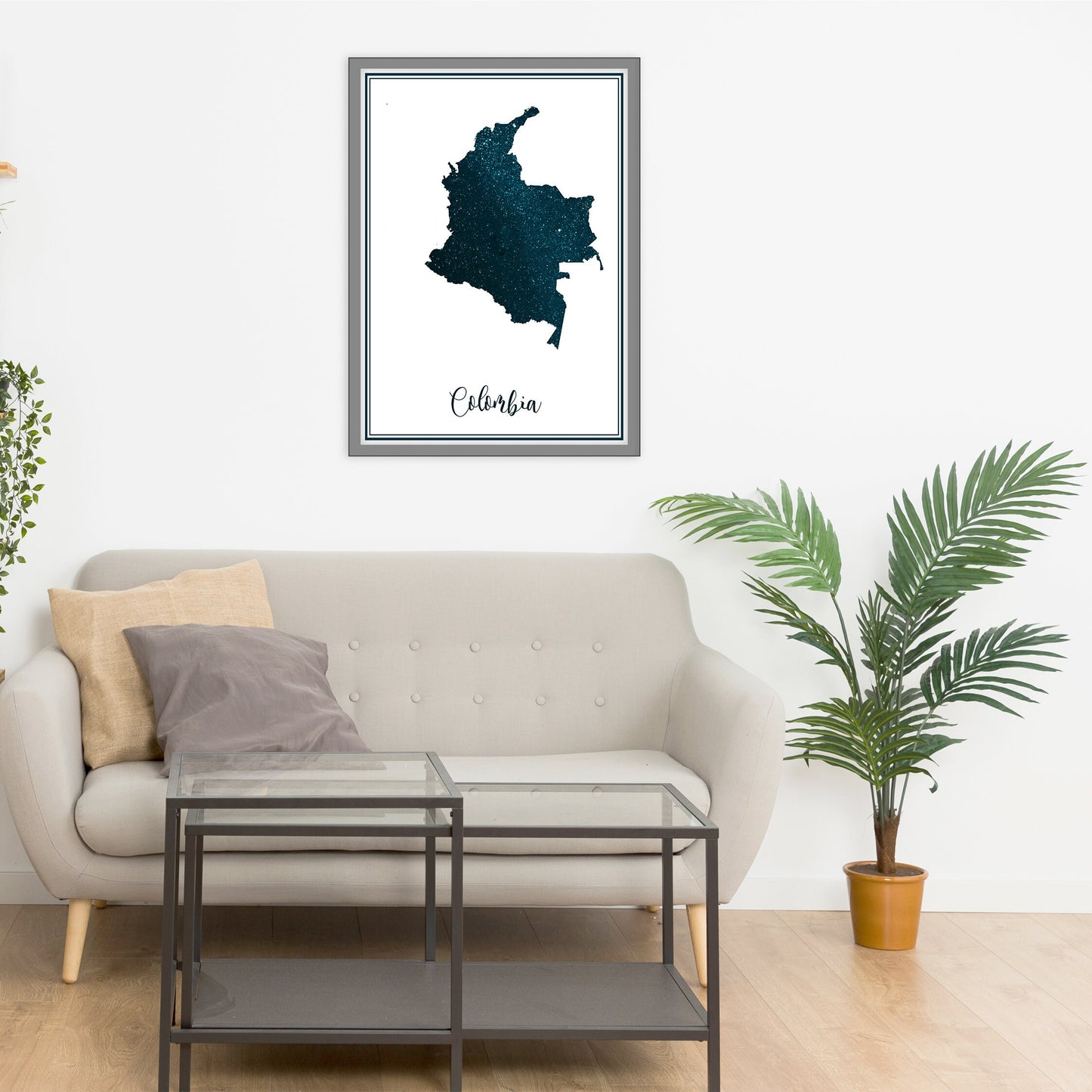 COLOMBIA map - Colombia stars map - Colombia Travel poster - Home Decor - Wall decor - Office map - Colombia gift - GeoGIS studio