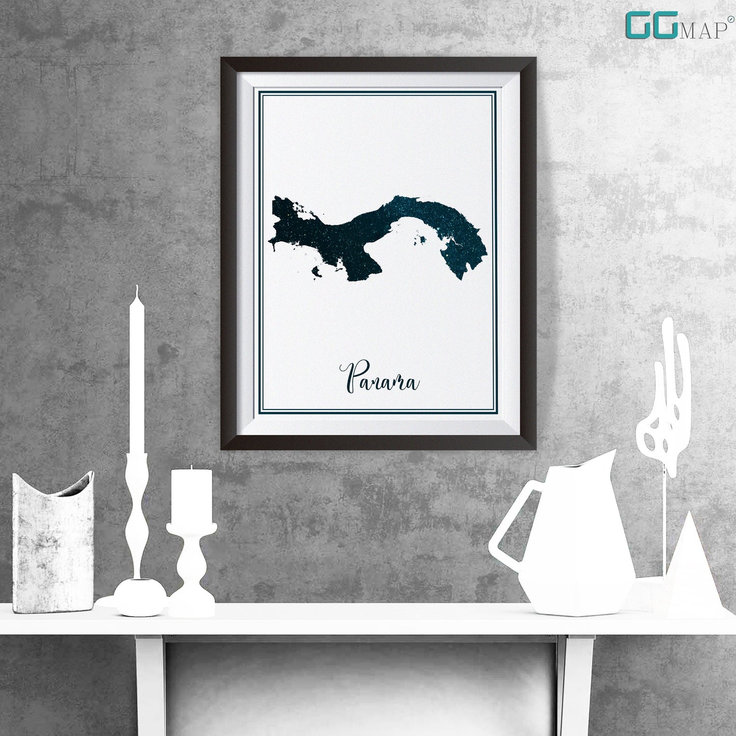 PANAMA map - Panama stars map - Panama Travel poster - Home Decor - Wall decor - Office map - Panama gift - GeoGIS studio