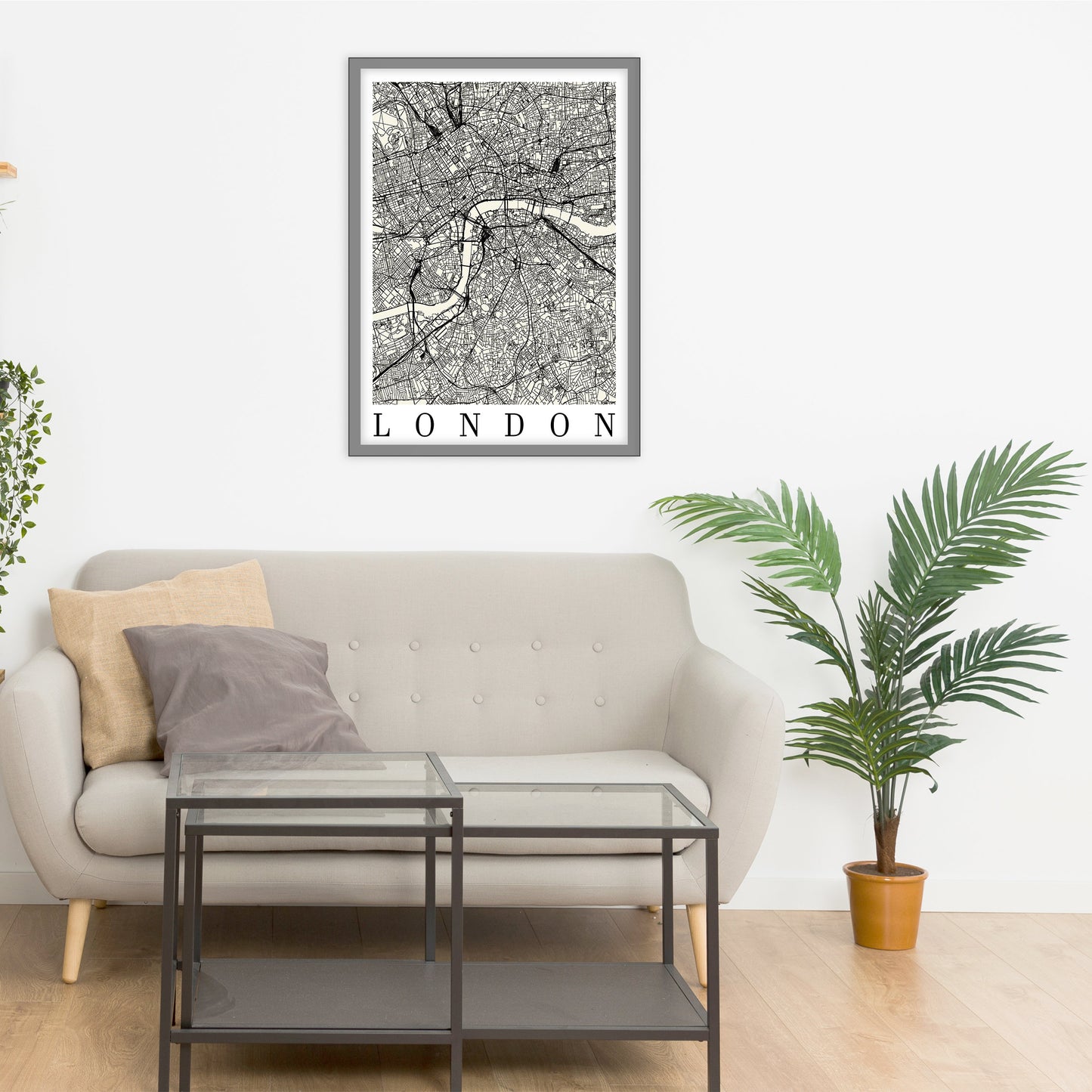 City map of LONDON - Home Decor - Wall decor - Office map - Travel map - Print map - Poster city map - London map - GeoGIS Studio