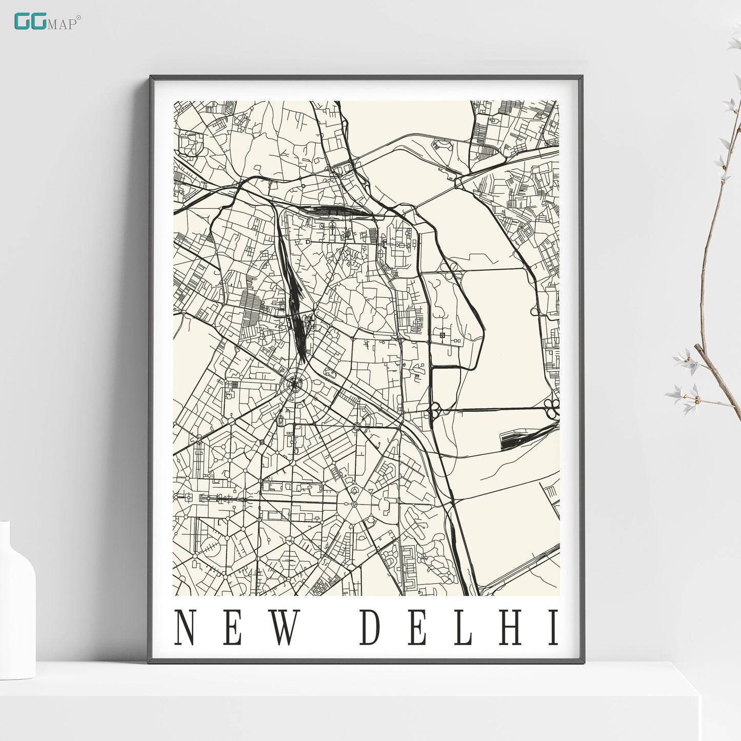 a map of the city of new delhi