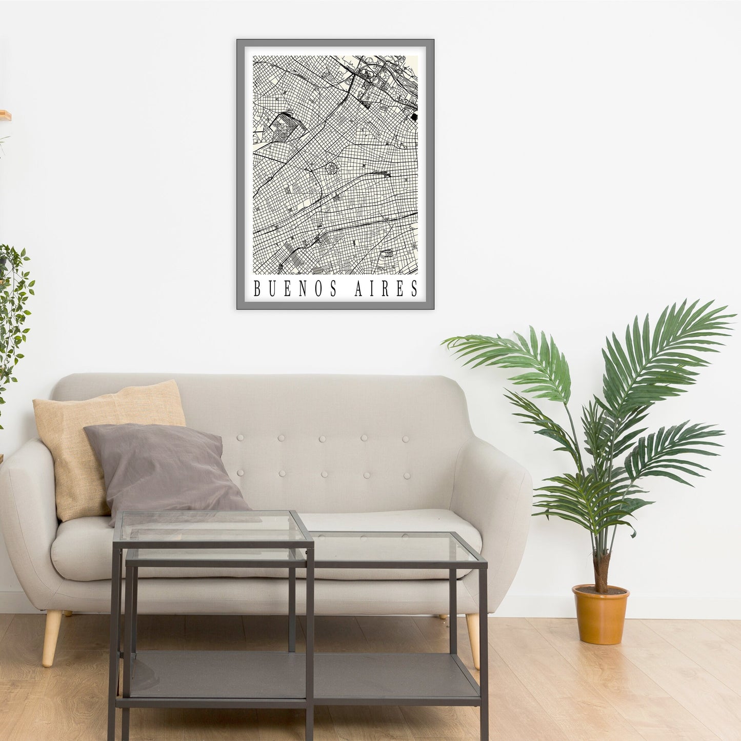 City map of BUENOS AIRES - Home Decor - Wall decor - Office map - Travel map - Print map - Poster city map- Buenos Aires map - GeoGIS Studio