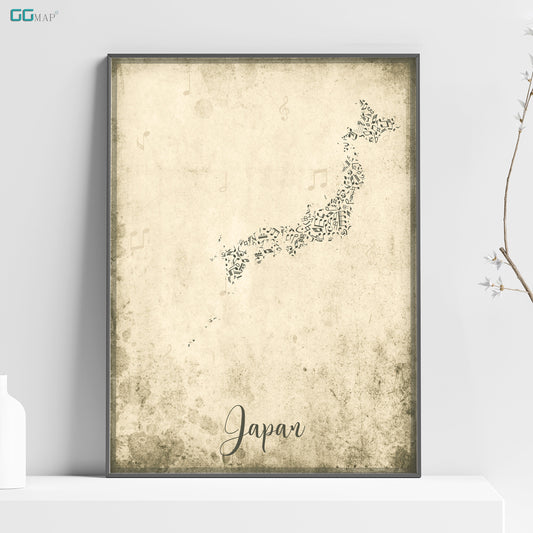 a picture of a picture of a japan map