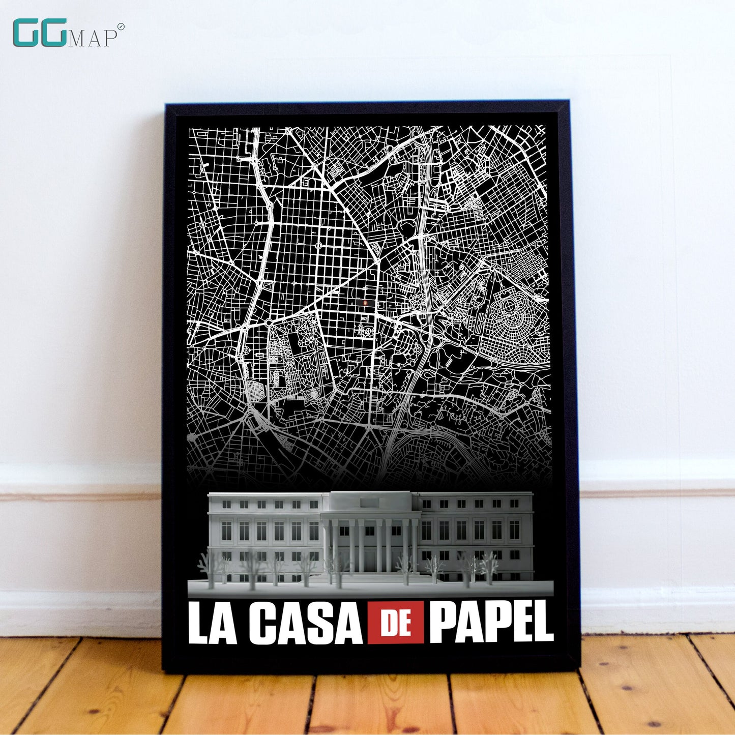 La Casa de Papel - MONEY HEIST - Madrid city map - Money Heist Gift -  Royal Mint of Spain - La Casa de Papel poster - Bella Ciao -