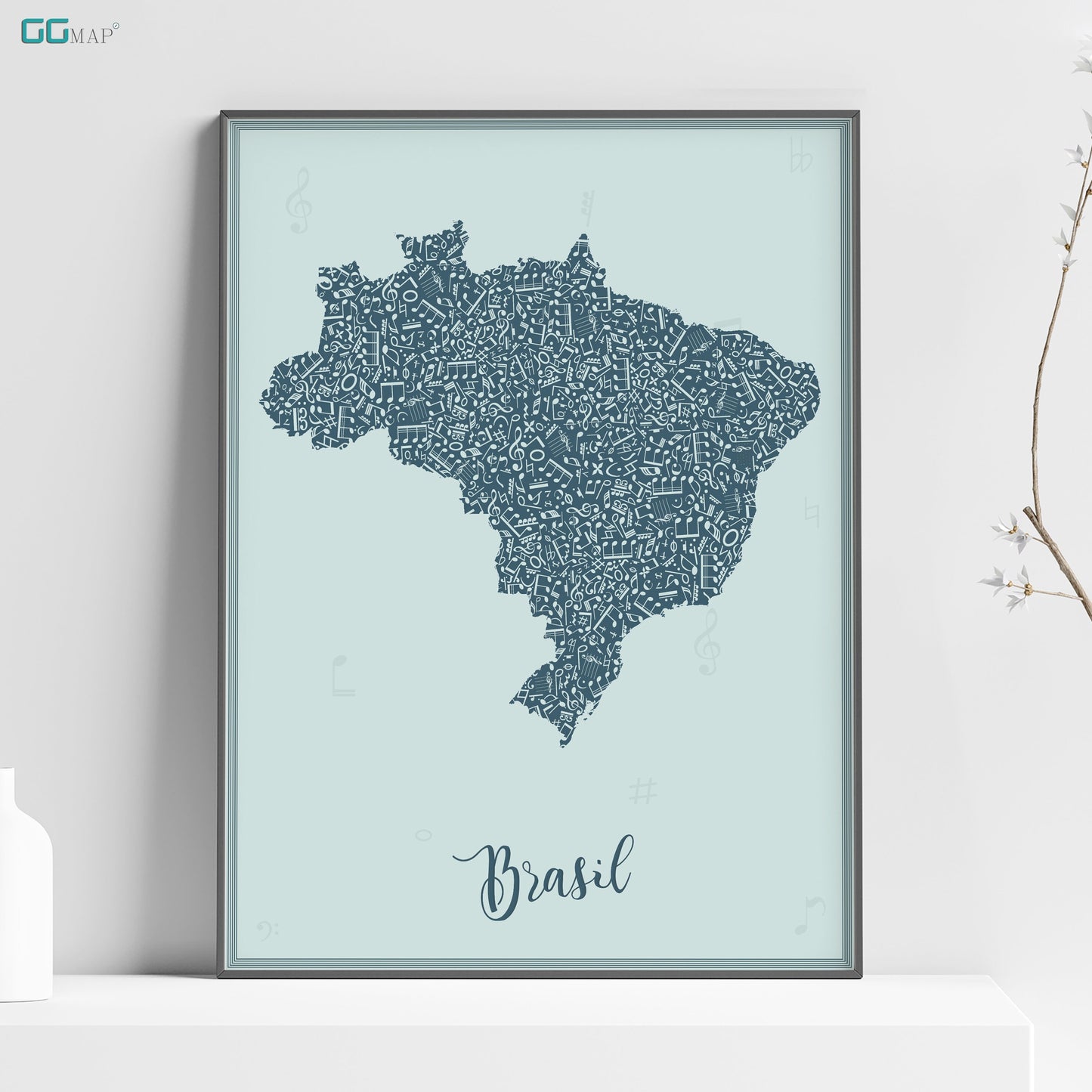 a picture of a map of brazil