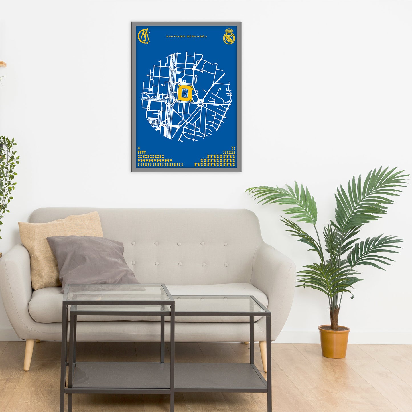 Map of SANTIAGO BERNABU - City map of MADRID - Home Decor Santiago Bernabu - Wall decor - Estadio Santiago Bernabu -